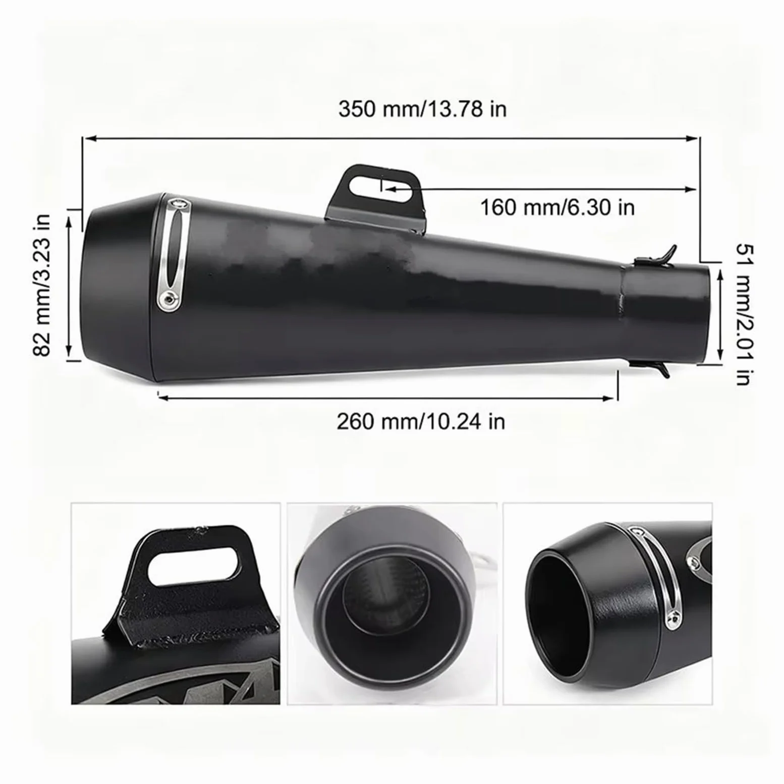 silencioso escape moto Para Suzuki Para GSXR750 Para GSXR600 2011-2021 | Para GSX-R600 51MM tubo de escape de motocicleta GP silenciador de olla motocicleta Slip on(Titanio)