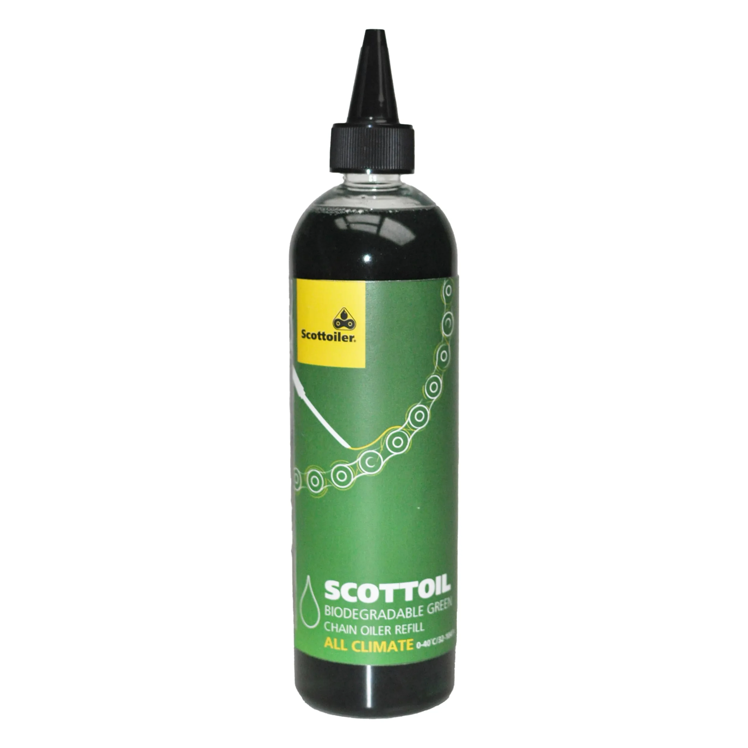 Scottoiler Essentials - Micro-vSystem - Lubricador Automático de Cadena de Motocicleta y Recarga de 500ml de Scottoil Verde Biodegradable All Climate - Bundle Kit de Inicio…