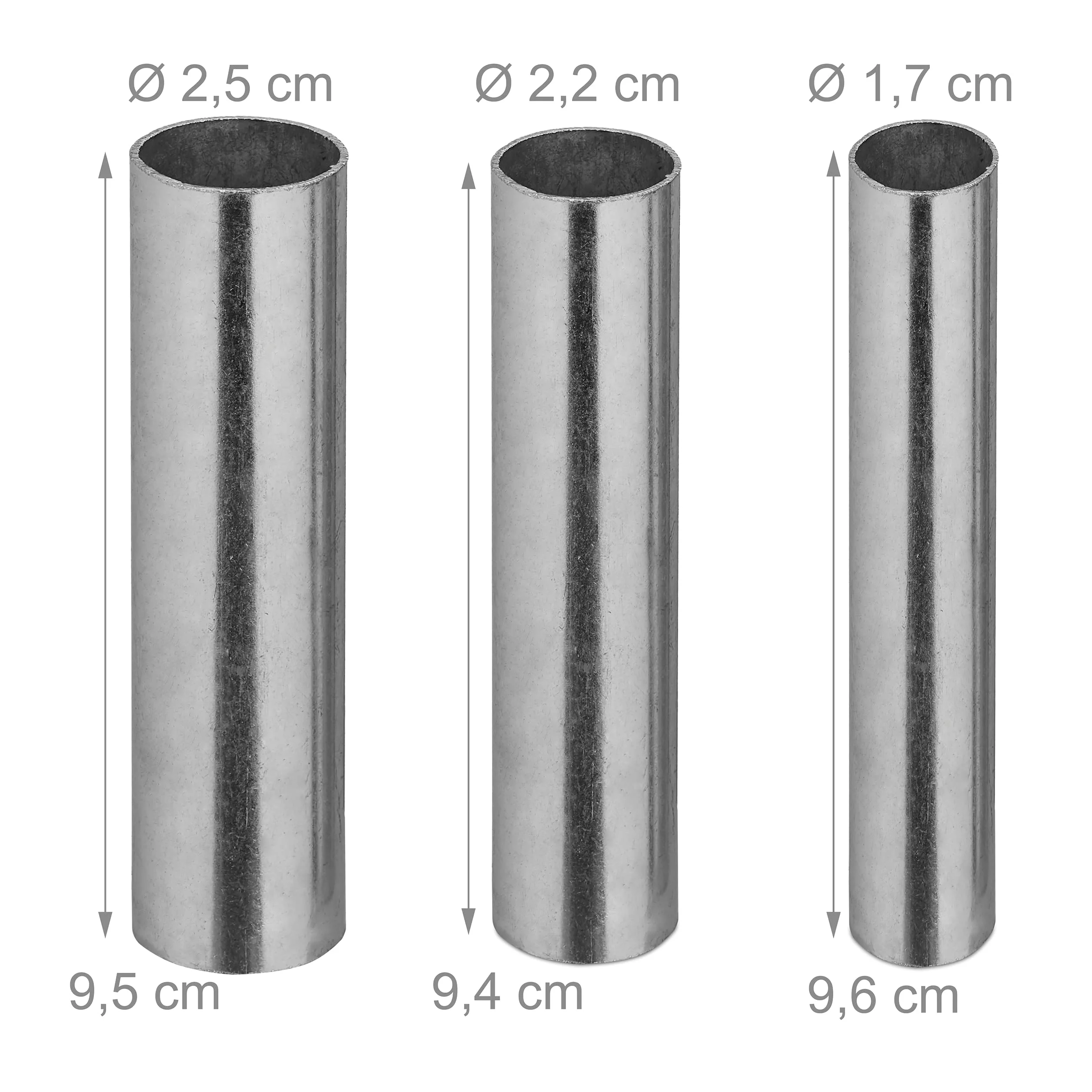4X Ruedas de Carretilla 4.80 4.00-8, Goma Maciza & Llanta de Acero, Tres adaptadores, 100 kg, Negro