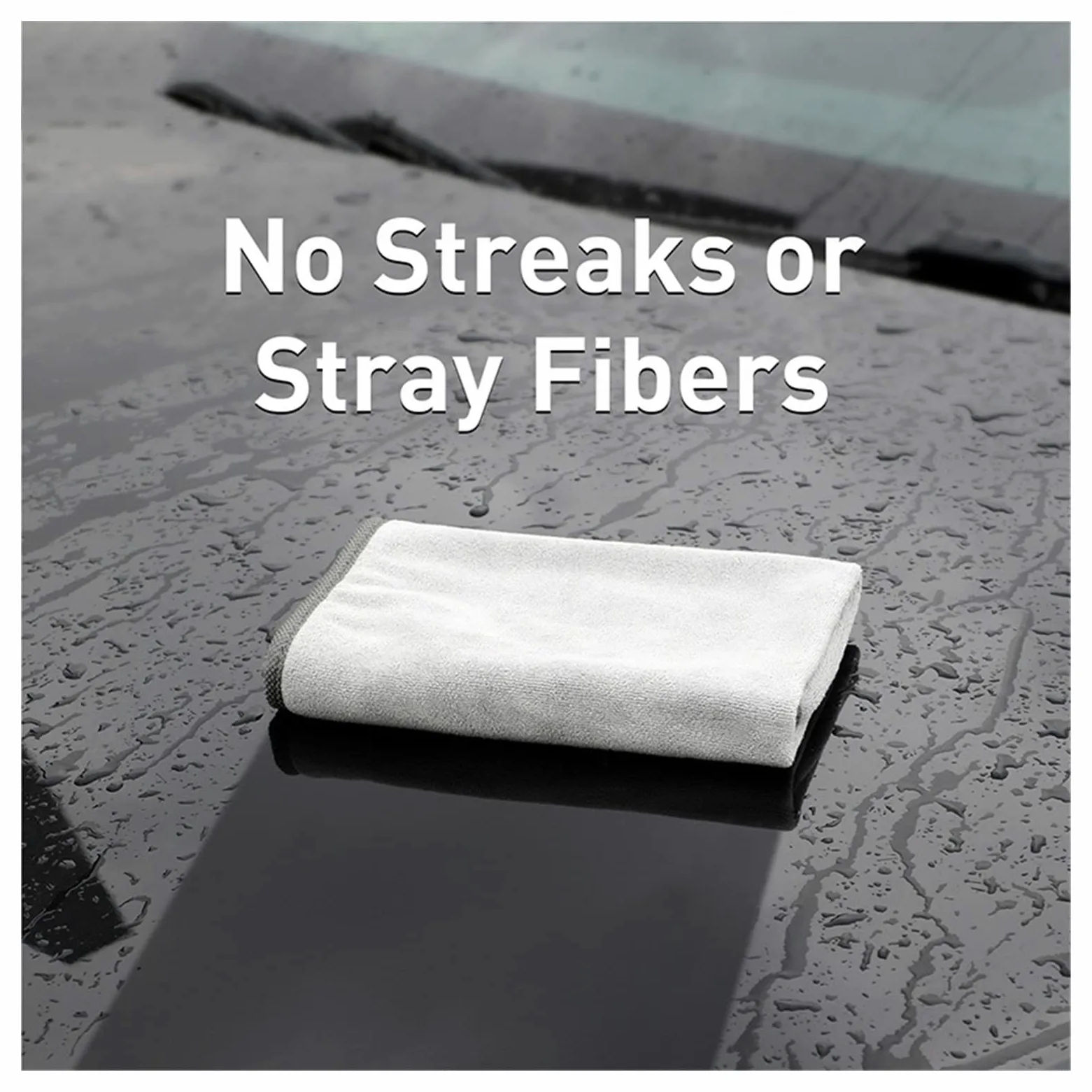 Toalla de microfibra para lavado de coche, paño de secado de limpieza automática, toallas de lavado de coche, accesorios de lavado de coche (40 x 40 cm, 2 unidades)