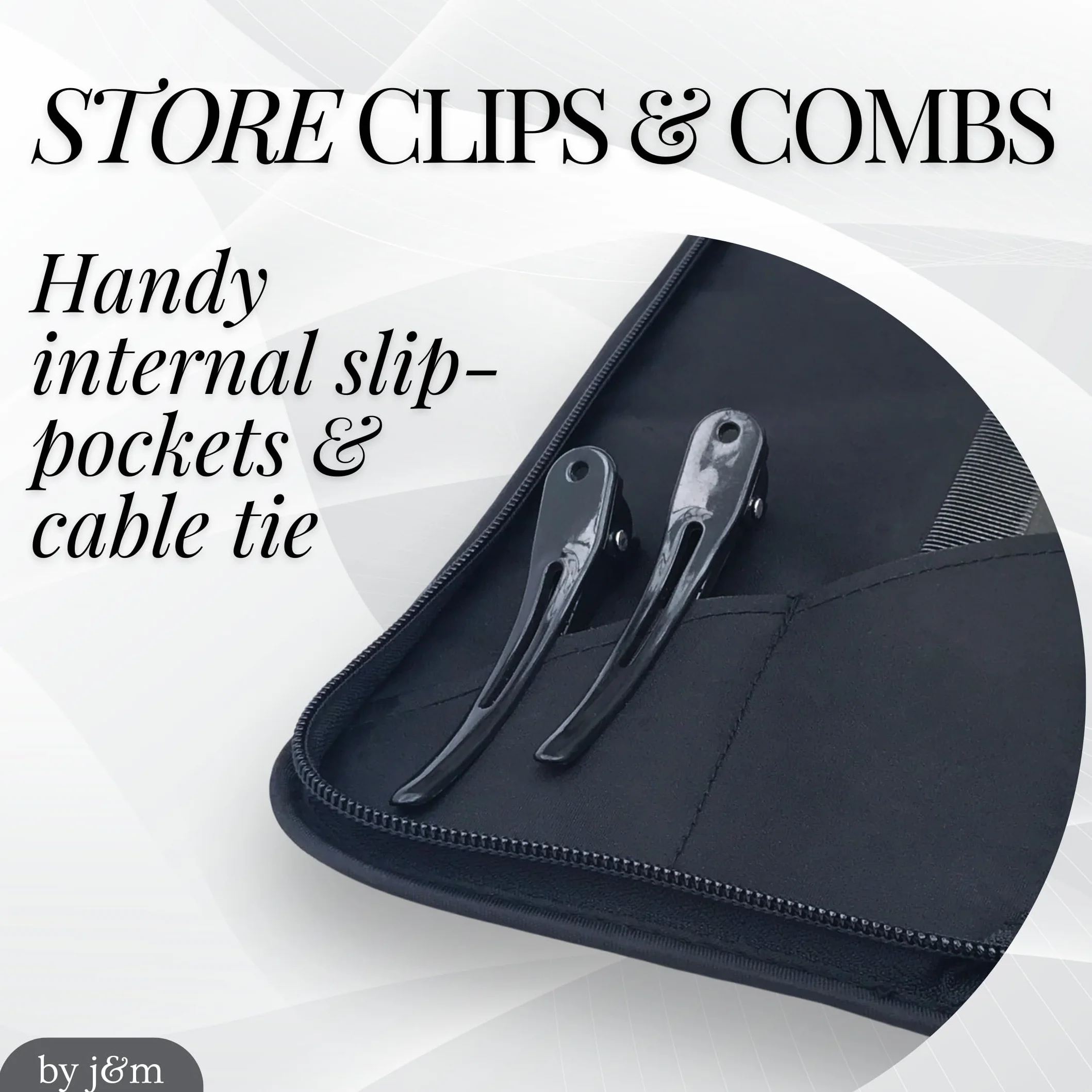 Esterilla y Funda para Alisador de Pelo j&m - Resistencia al Calor - Compatible con ghd, BaByliss - Estuche Viaje Compacto