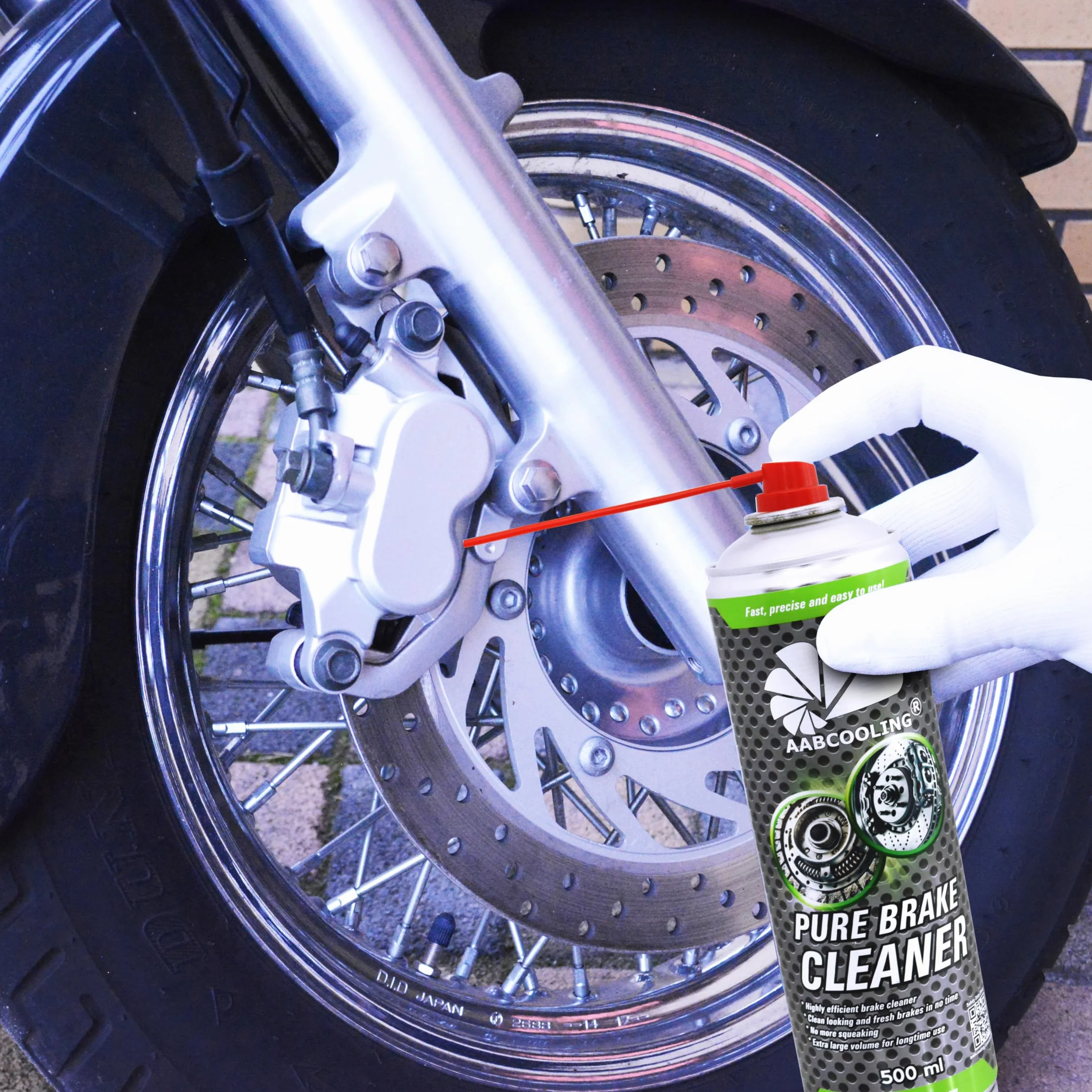 24x AABCOOLING Spray Limpiador de Frenos 500ml Desengrasante Rápido, Limpia y Desengrasadiscos discos, pastillas, pinzas, Reduce chirridos, Limpiador de llantas (polvo de freno), Detailing sin manchas