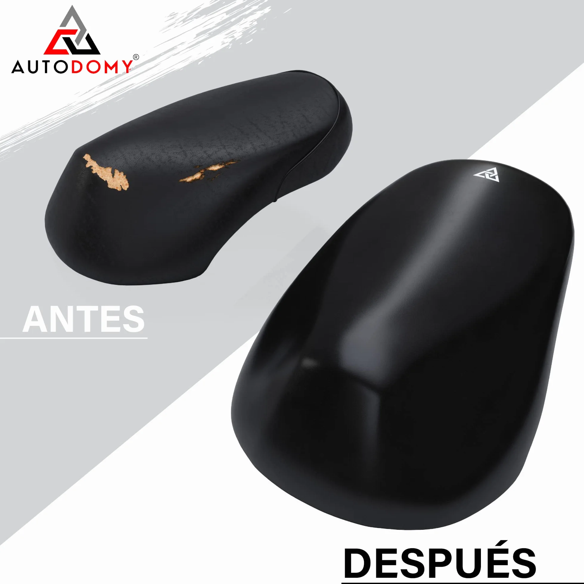 Autodomy Funda Asiento Moto Talla XL para Asientos de 90 a 110 cm | Funda para Asiento Moto Antideslizante y Resistente a Arañazos | para Todo Tipo de Motos y Scooters | Protege de la Lluvia y el Sol