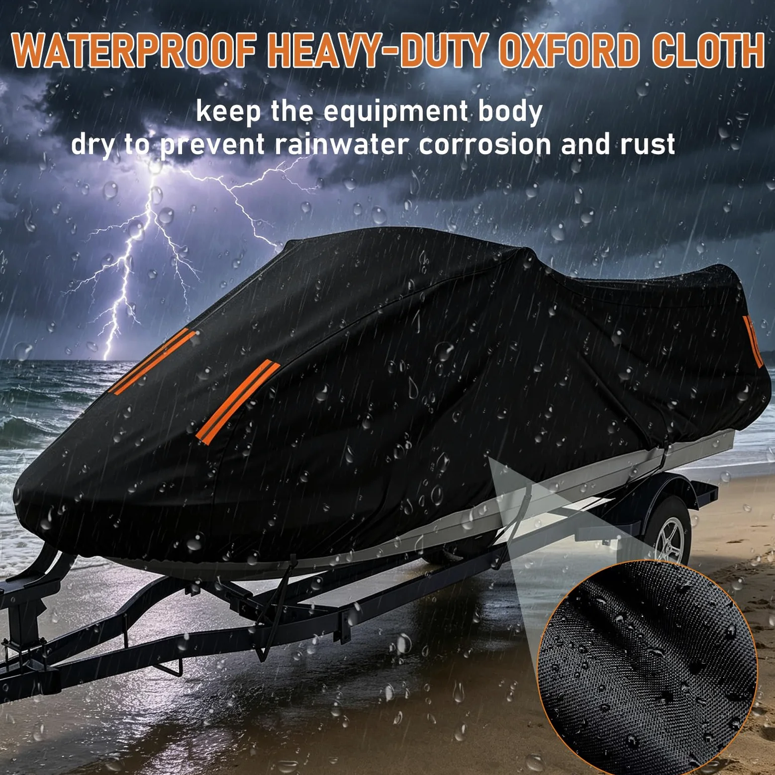 Funda Impermeable para Moto acuática para Sea-Doo GTX 300 2022-2024,Fundas Motos acuáticas 300D Oxford,Resistentes Rayos UV y para Todo Tipo de Clima con Bolsa de Almacenamiento