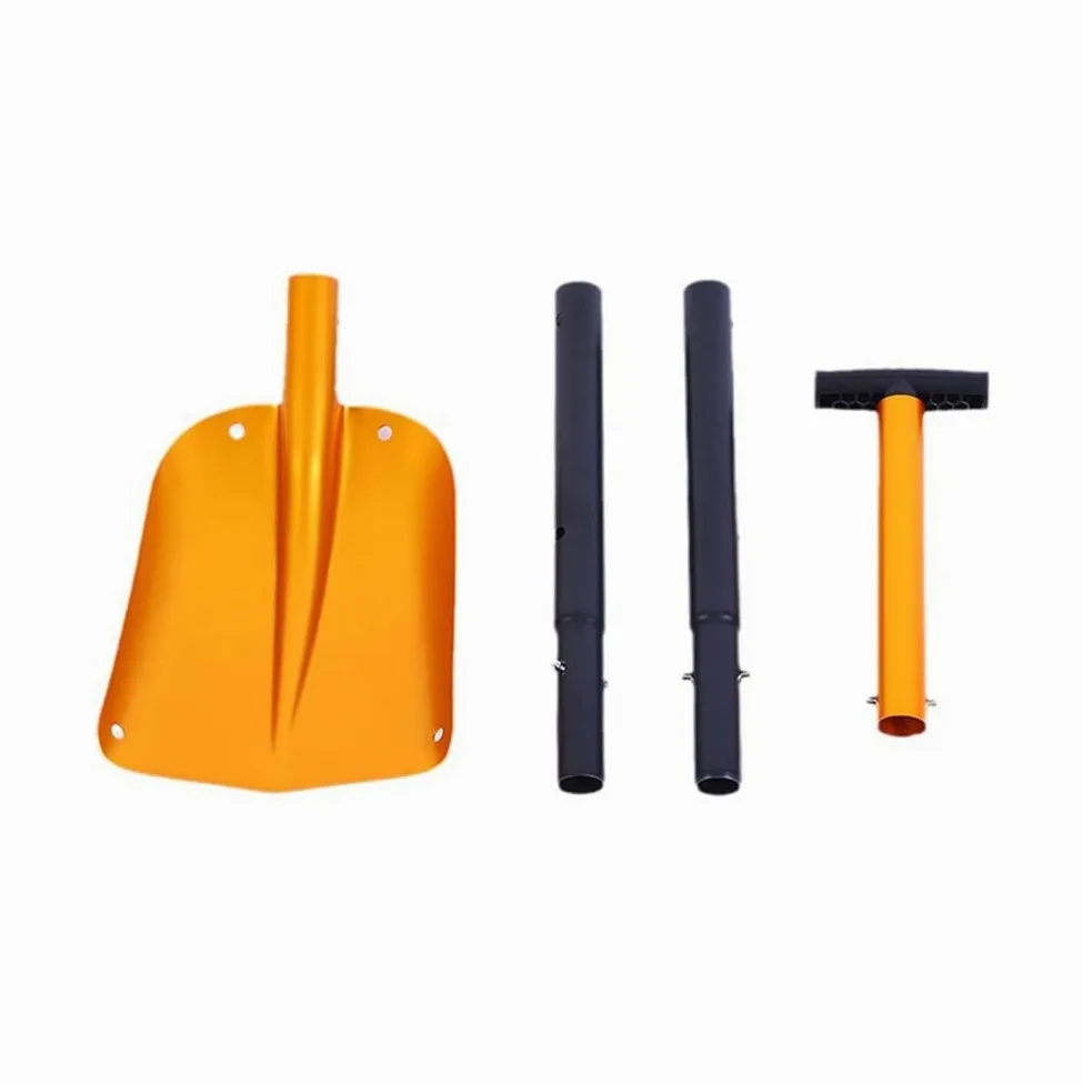 Rascador de hielo para coche Pala De Eliminación De Lodo Con Mango Extensible, Pala Plegable Portátil, Pala De Hielo Retráctil, Herramienta De Eliminación De Invierno Rascadores de hielo para coche(C)