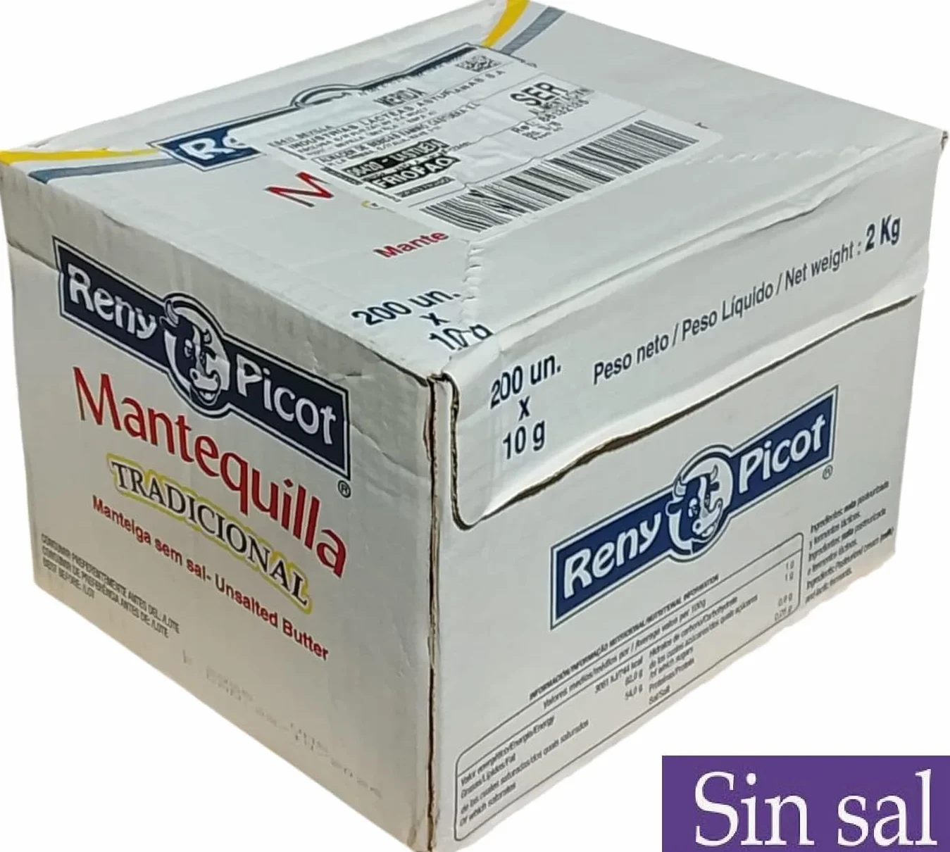 Reny Picot Mantequilla Monodosis 10 g x200 Porciones Individuales HORECA