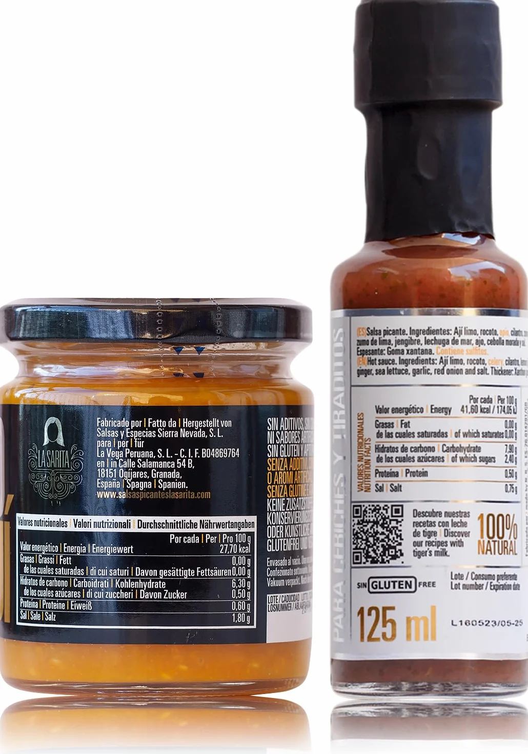 Pack Ceviche Ají amarillo y leche de tigre para preparar ceviches y tiraditos 100% naturales sin gluten