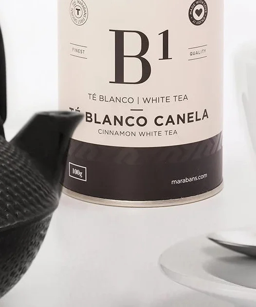 Marabans Té Blanco Canela pirámides 25 sobres sin gluten