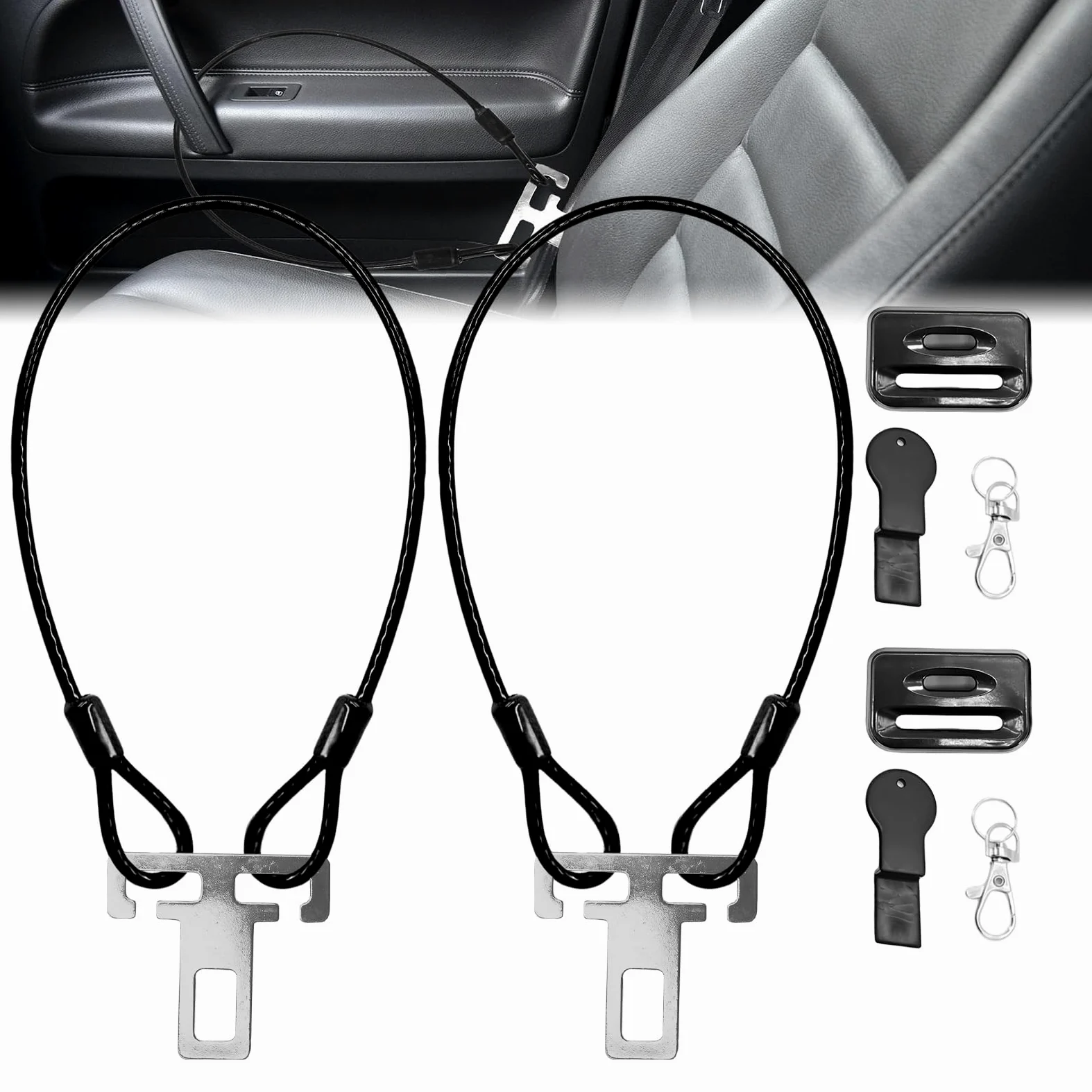 Accesorios Antirrobo Para Autocaravanas,2 Piezas 60 cm Antirrobo Coche,Autocaravanas Y Coches,Bloqueo Volante Para Furgonetas,Ajuste Universal,Accesorios Para Caravanas De Camping