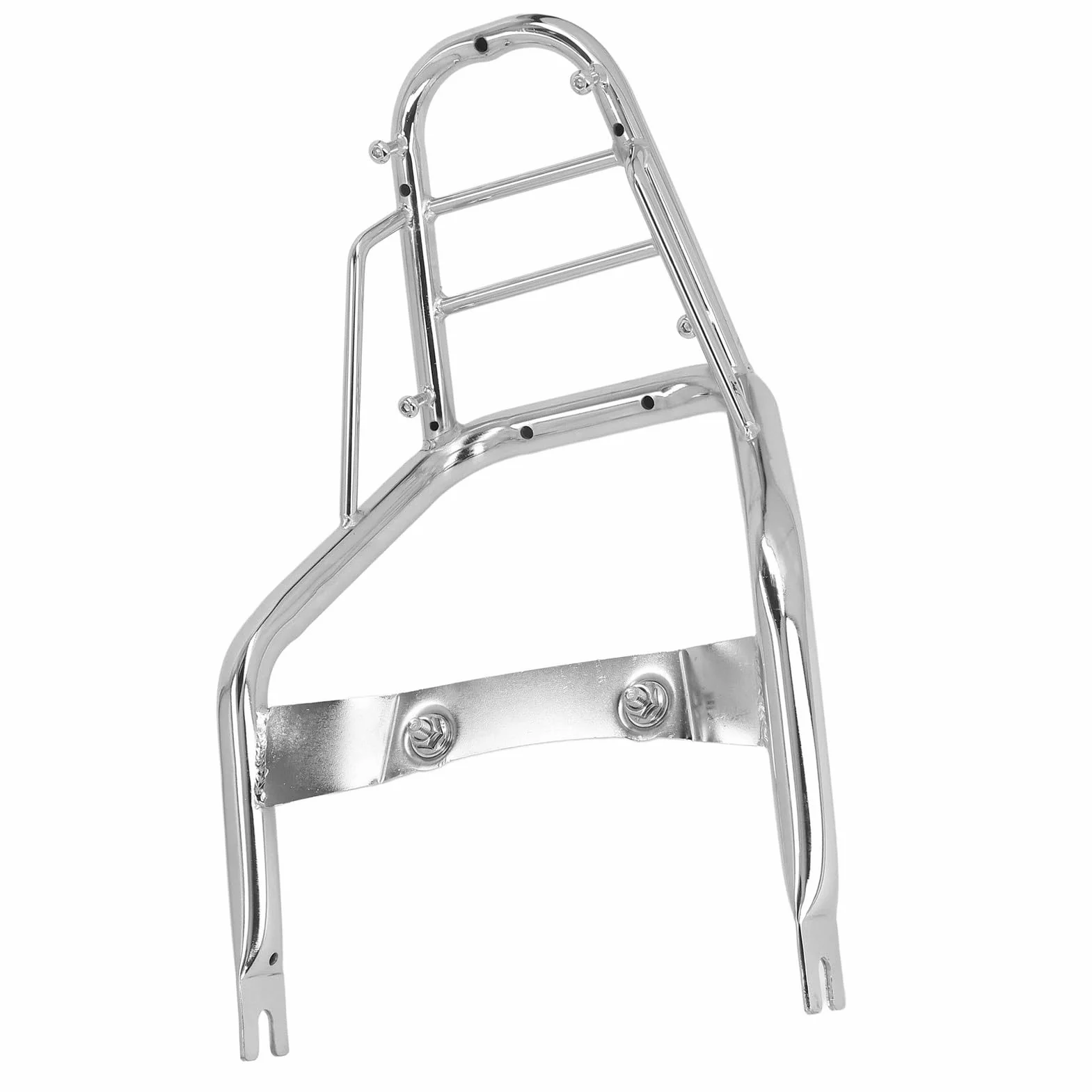 Yosoo Health Gear Portaequipajes Trasero, Portaequipajes Cromado de Acero Al Carbono para Monkey 125 2018 2022, Estante de Almacenamiento Duradero con Pasamanos para Motocicletas