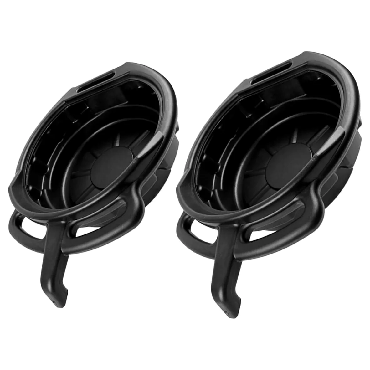 NUOBESTY Bandejas de Drenaje para Aceite de Motor 10l y 15l, Set 2 Piezas de PE Resistente para Automóviles, Recogedor para Mantenimiento y Cambio de Aceite, Fácil Limpieza y Uso en Taller