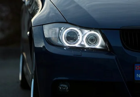 RZG Lot de 2 bombillas LED Angel Eye de faro DRL Halo Blanco 20 W Canbus para E90 E91 Serie 3