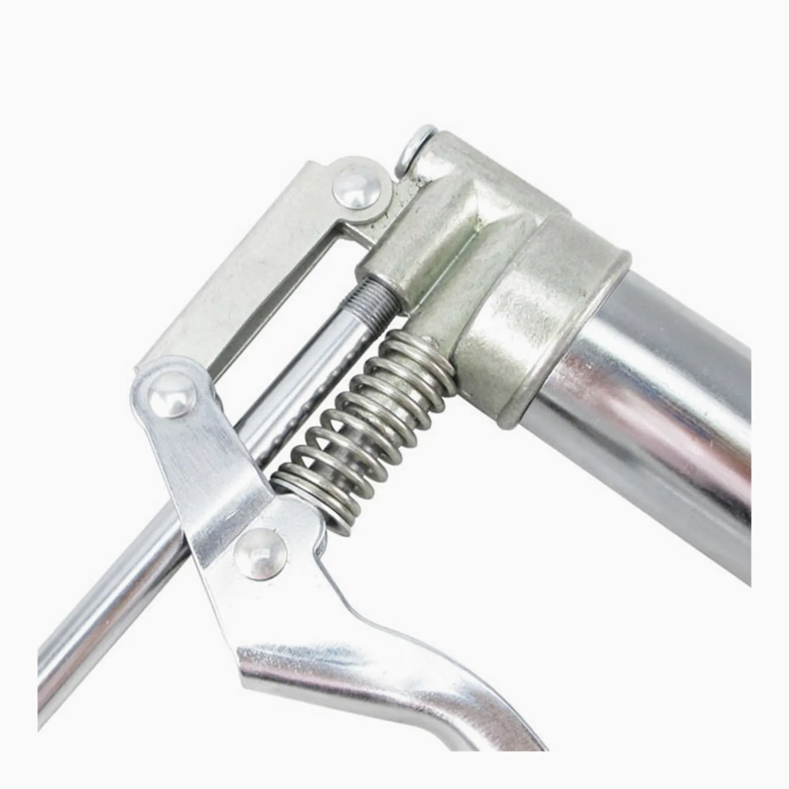 Boquilla Bomba de Engrase Herramienta de Pistola de engrase de 120CC, Conjunto de máquina de engrase de Manguera, reparación de vehículos de lubricación Boquilla engrasadora