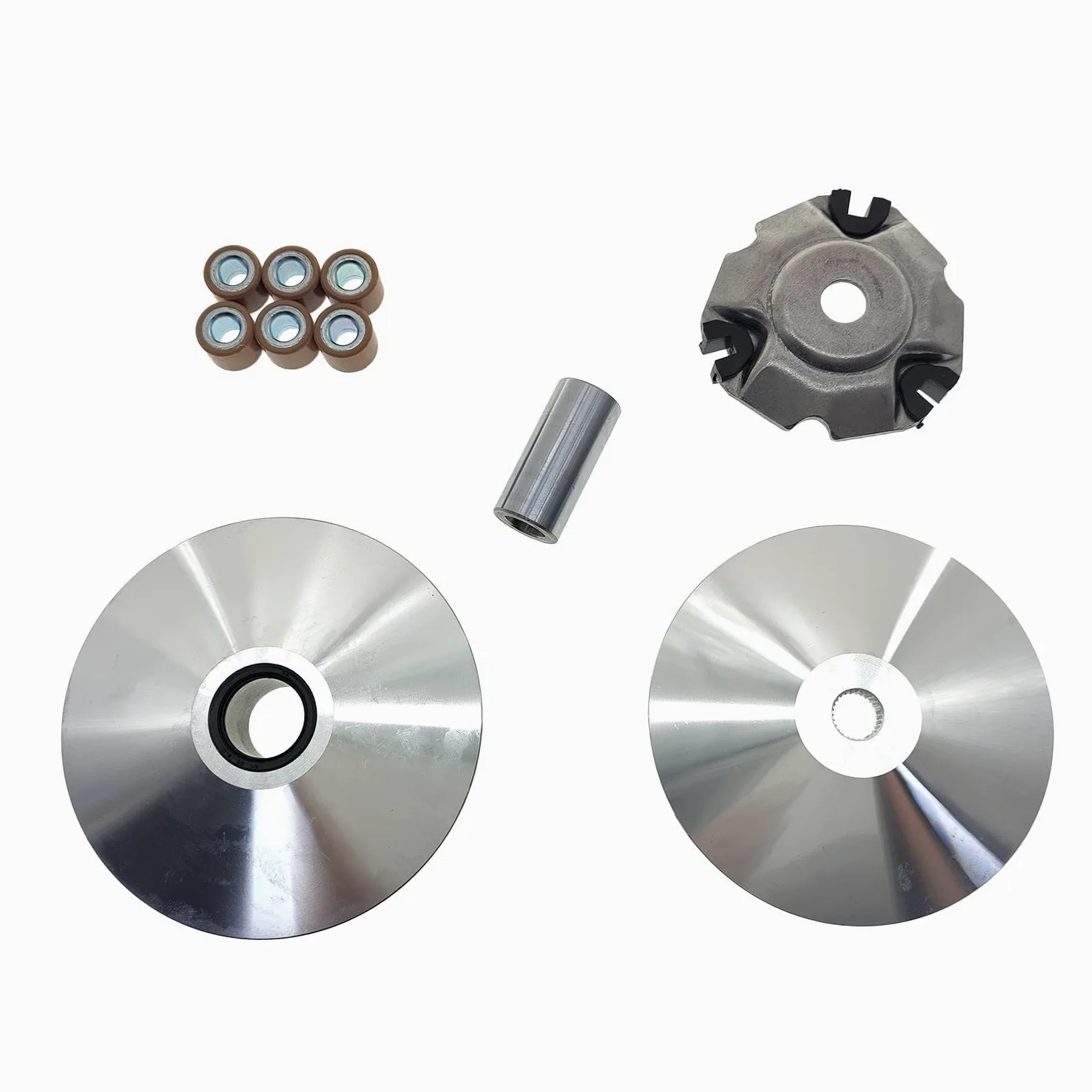 Piezas de Repuesto para Honda PCX160 WH150T-2 22011-K1N-V01 22110-K1Z-CA0 22105-K0R-V00 22131K40F00 Conjunto de polea Frontal accionamiento variador. Rodillo(One Set)