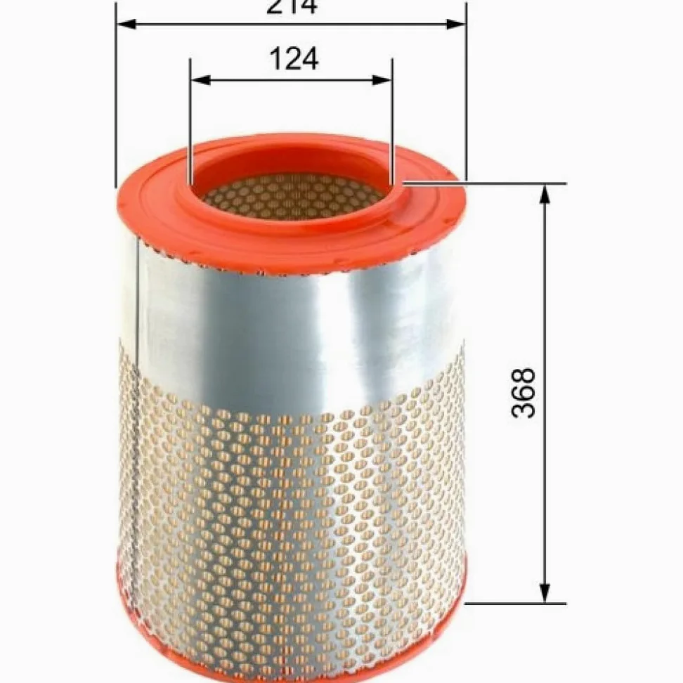 BOSCH F 026 400 591 Filtro de aire Cartucho filtrante Compatible con DAF 45