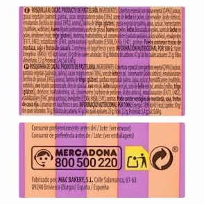 Hacendado Rosquillas al cacao 37 g Pack 10