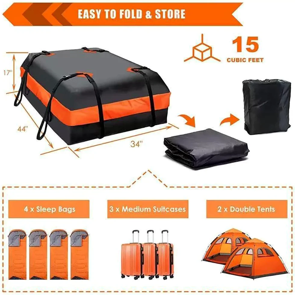 Bolsa de Techo de Coche, para VW Golf 6 GTI Golf 7 Golf 7 GTI Cofre de Techo Flexible Saco de Carga Impermeable Portaequipajes Viaje Bolsa Organizador