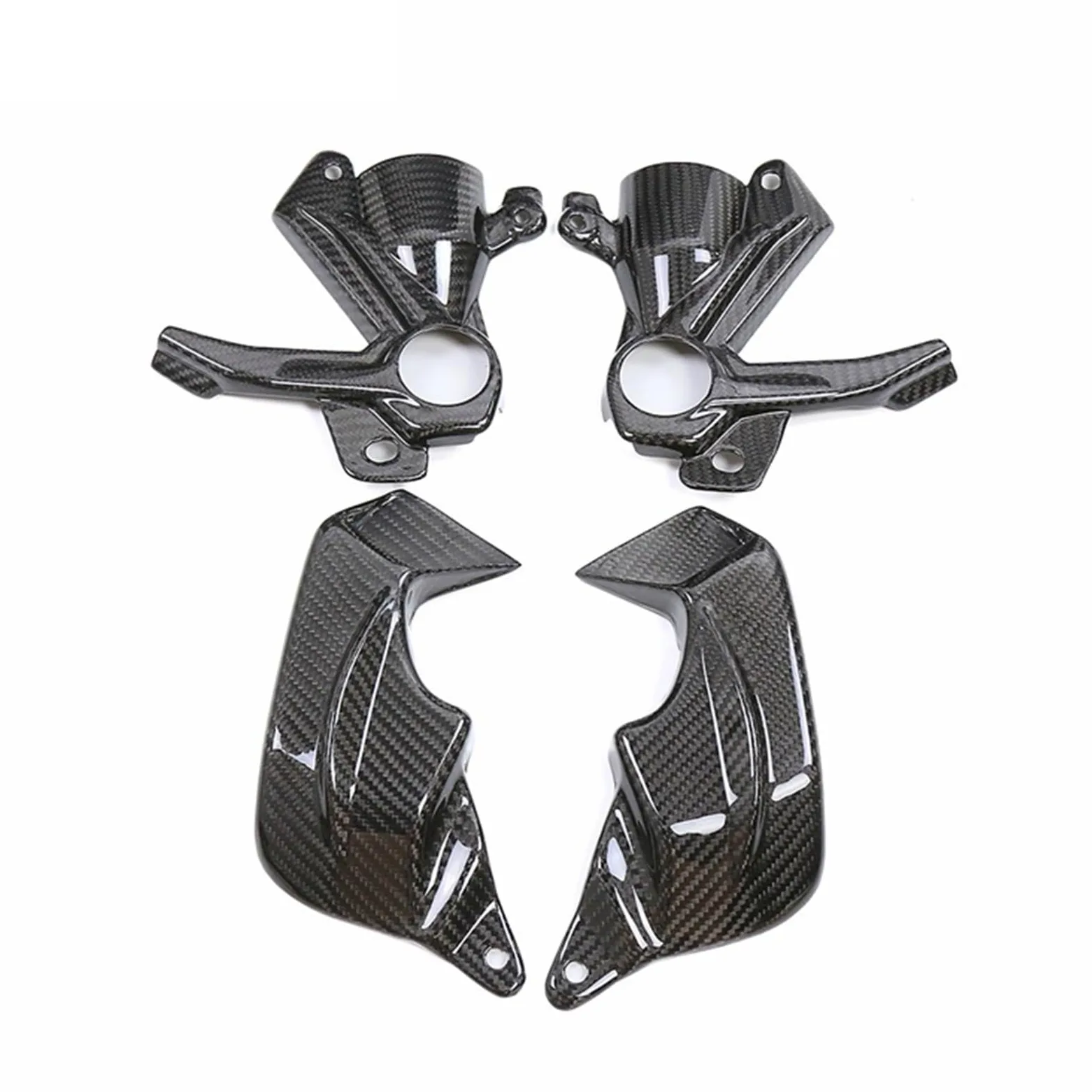 Conductos de refrigeración de Aire de Pinza Refrigeración para Pinza de Freno de Motocicleta de Fibra de Carbono seco 3K, Enfriador de radiador, Aptos para S1000RR, M1000R, HP4 (2019-2022)
