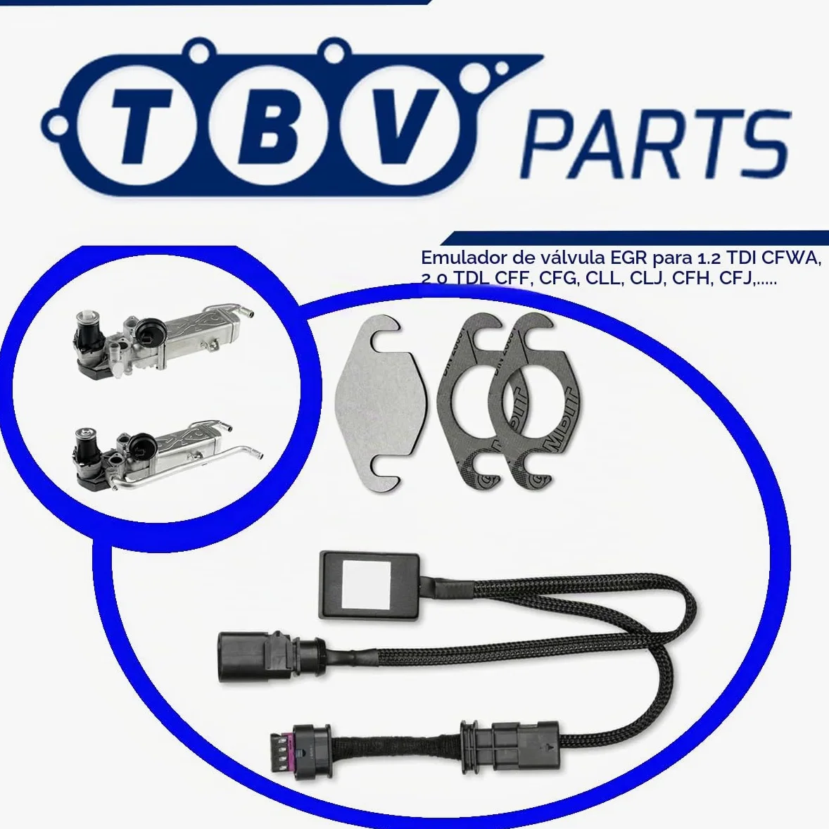 Kit Anular Valvula Egr 03L131512BB 03L131527AX Compatible Para CFFA Motor 2.0 TDI A3 Sharan Alhambra Passat Anular Valvula Egr 03L131512BL 03L906461A 03L131512AP