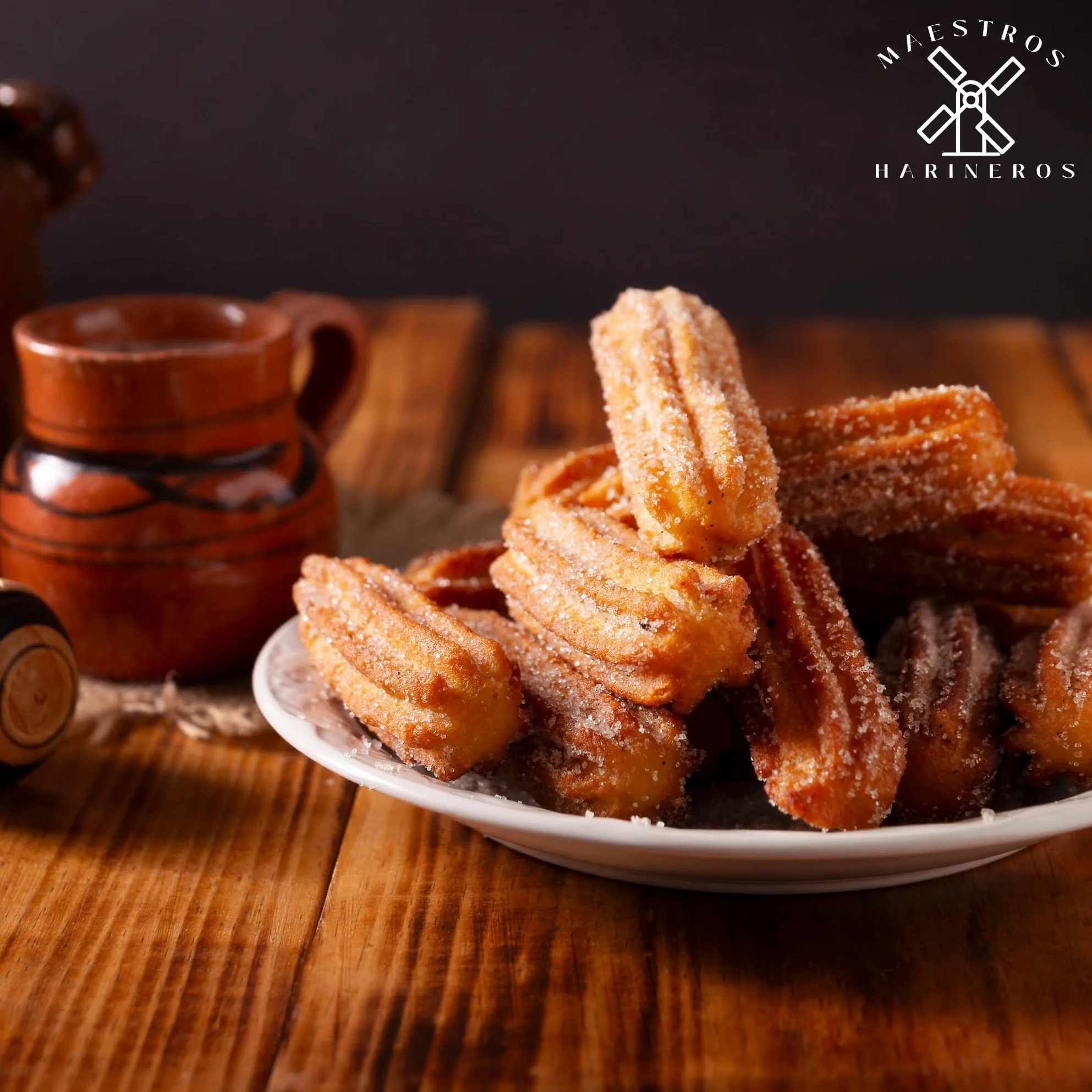 Harina de Trigo para Churros, 3 kg - Maestros Harineros - Granulometría Fina, 100% Trigo Duro