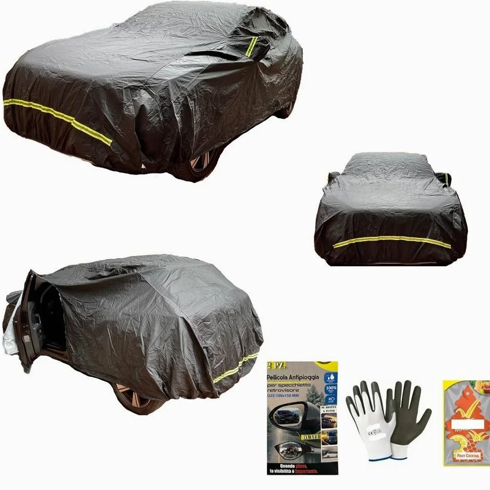 Funda para coche transpirable, antipolvo, impermeable, afelpada, funda para coche compatible con Citroen SpaceTourer BlueHDi 115 S&S M Shine Cover con cremallera lateral talla XXL LUN572XLAR215XALT150