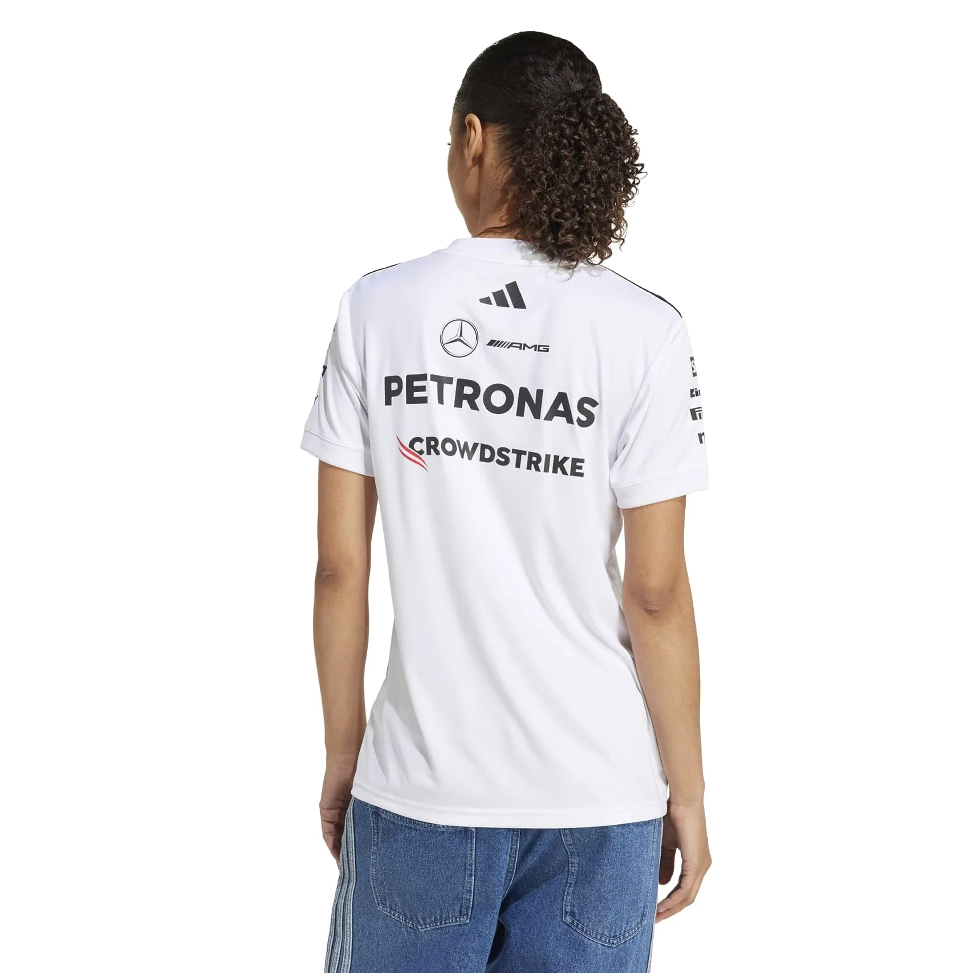 adidas Mercedes - Amg Petronas Formula One Team Driver Jersey White Women Camiseta (Manga Corta) Mujer (Pack de 1)