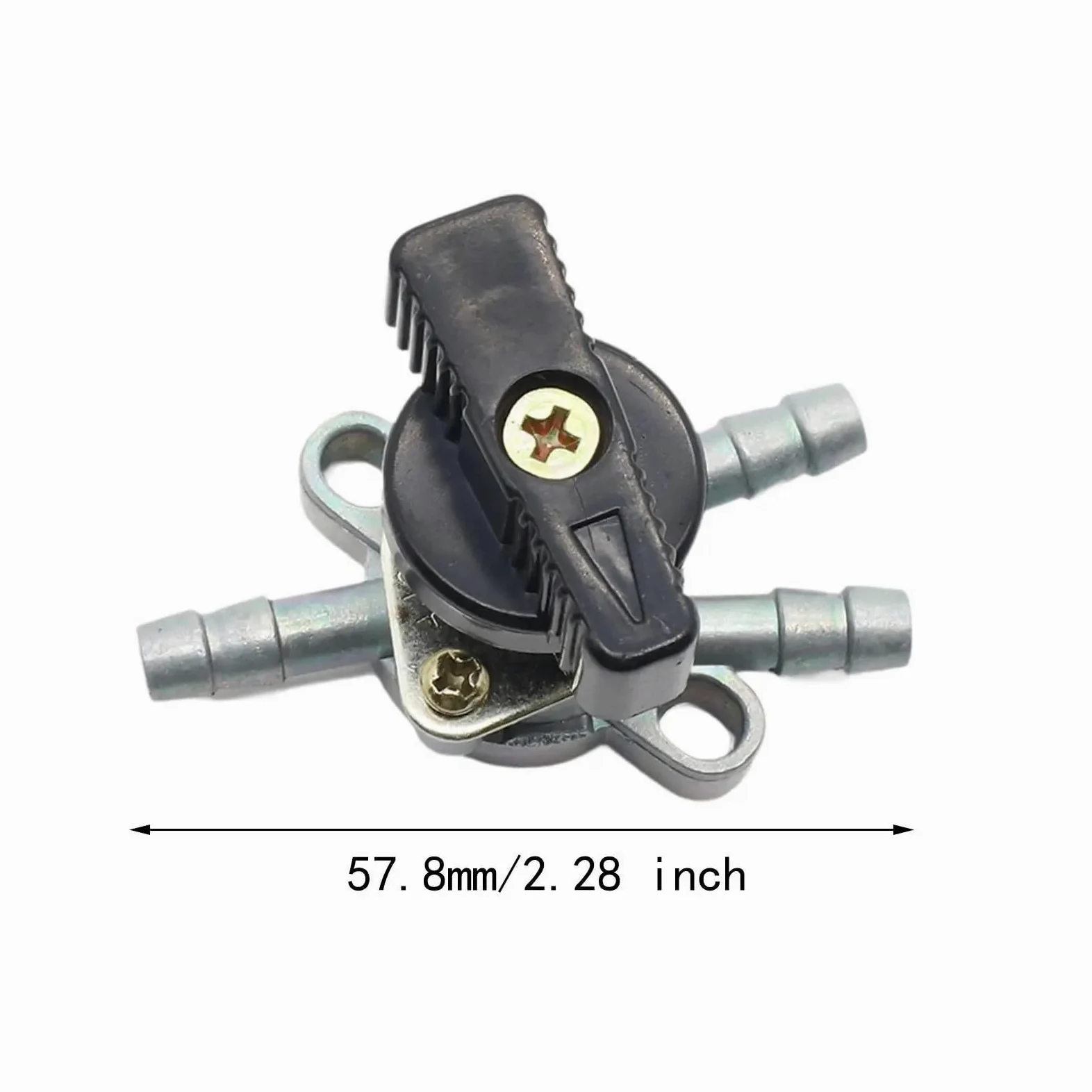 Grifo de tanque combustible 3 vías, llave purga, 2 en 1, accesorio for ATV, válvula resistente