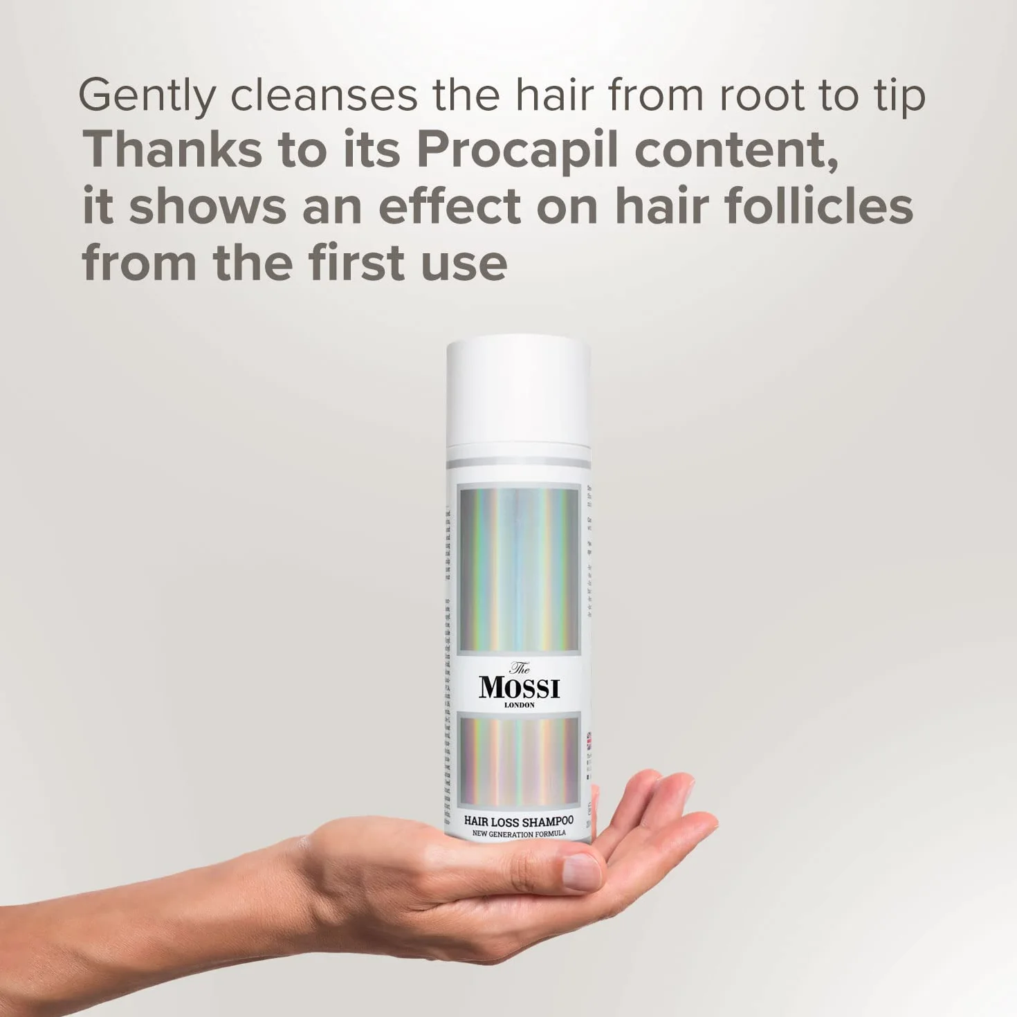 The Mossi London Hair Loss Shampoo for Thinning Hair Growth 6.7 Fl Oz (200 ml)
