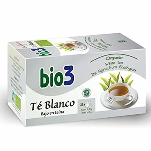 Bie 3 Té Blanco Eco 25 Saquitos de Bio 3