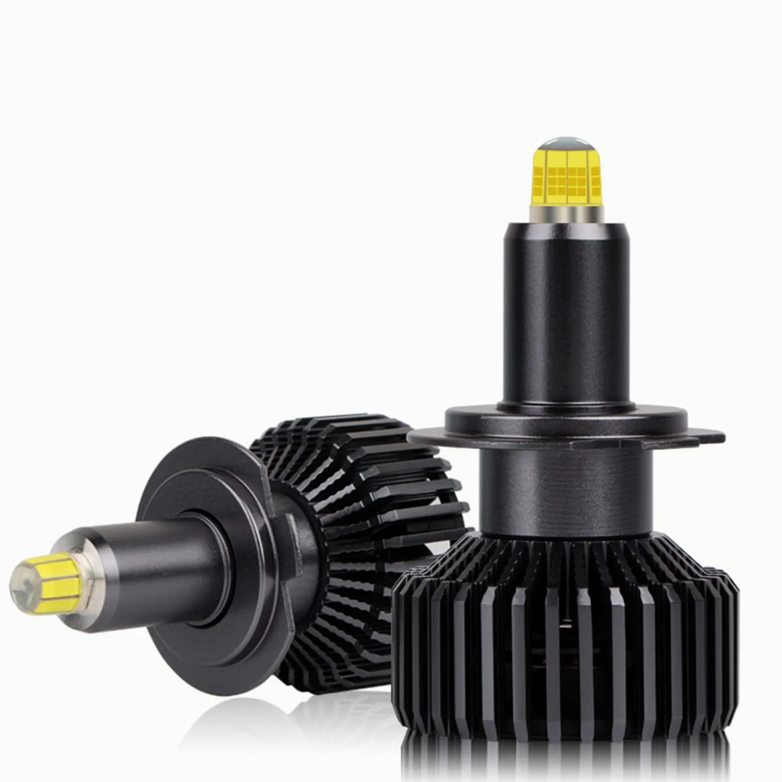 Bombillas LED Para Faros Delanteros, 360 Grados Ocho Lados Brillan 100W 30000 Lúmenes Kit De Conversión De Faros LED Superbrillantes 6000K Blanco Frío IP68 A Prueba De Agua, Paquete De 2,H7