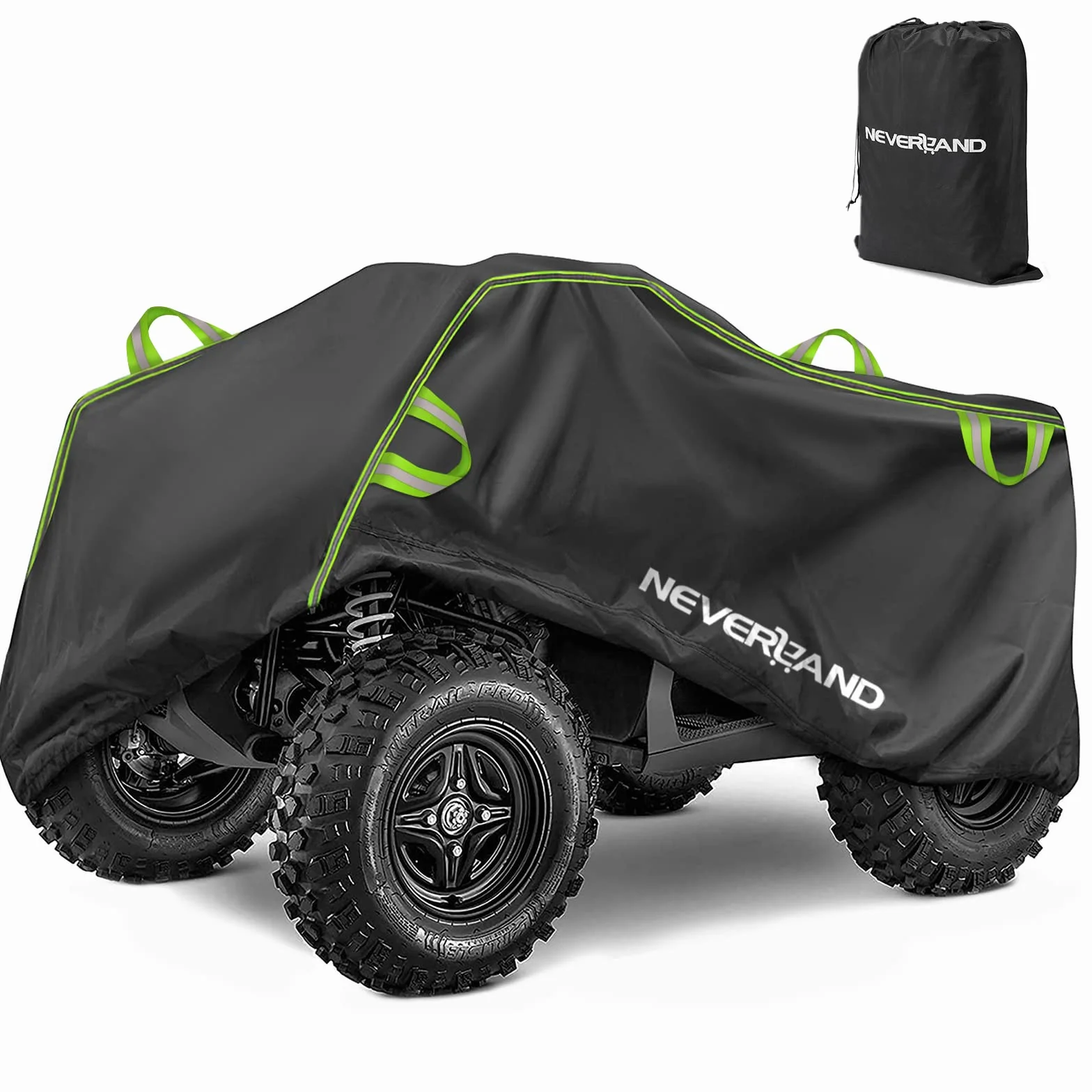Neverland Funda Quad,210x120x115cm Impermeable Cubierta para ATV Cover Exterior con Tafetán de Poliéster Agujeros para la Cerraduracubre para Quad Protección contra la Lluvia Nieve Polvo Granizo Sol