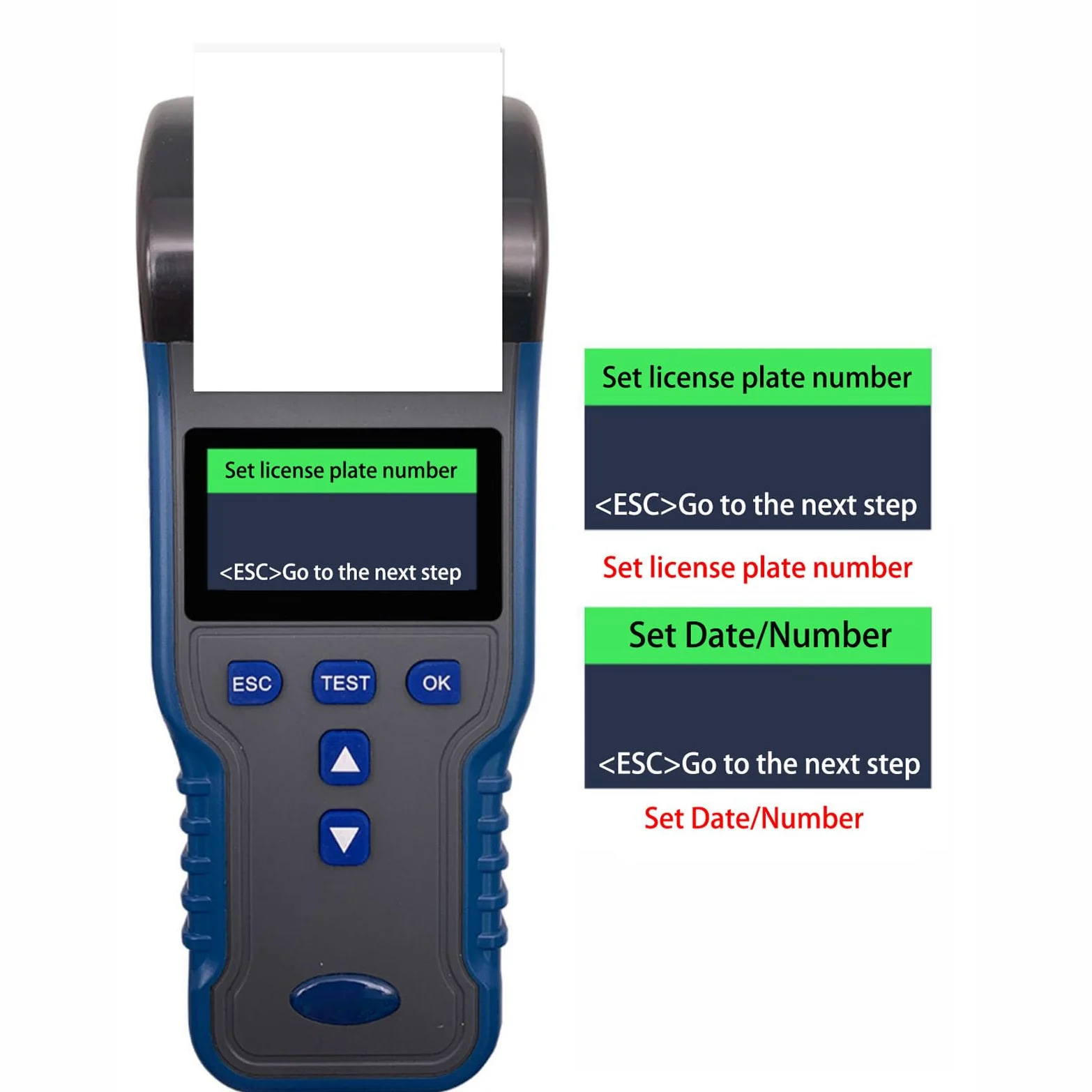 Comprobador de batería de Coche de 12 V/24 V con Impresora integrada. Analizador de batería para Coches, SUV, Barcos y Yates. Herramienta de diagnóstico de la duración