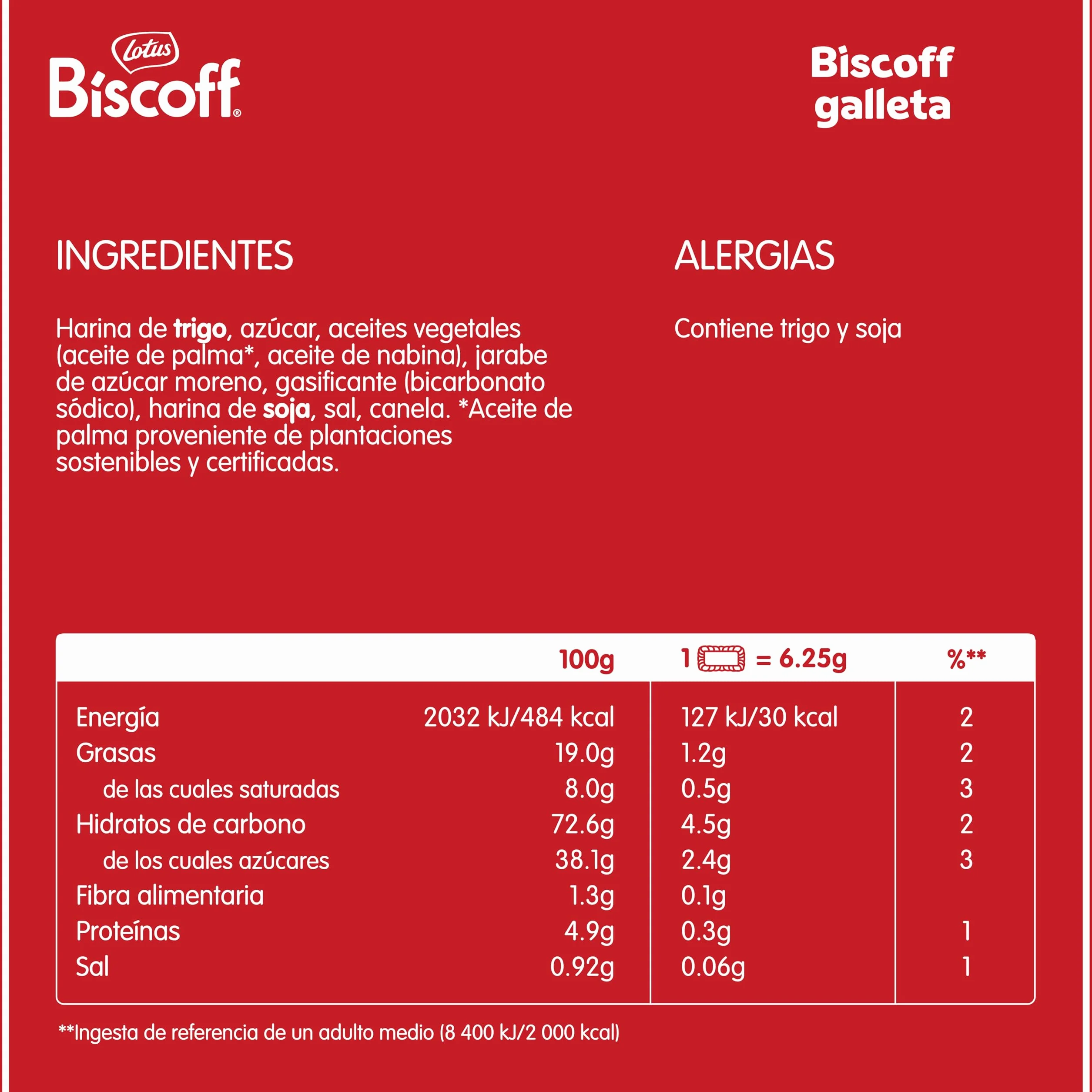 Lotus Biscoff Galleta Original Caramelizada Vegano Caja 1,875 Kg