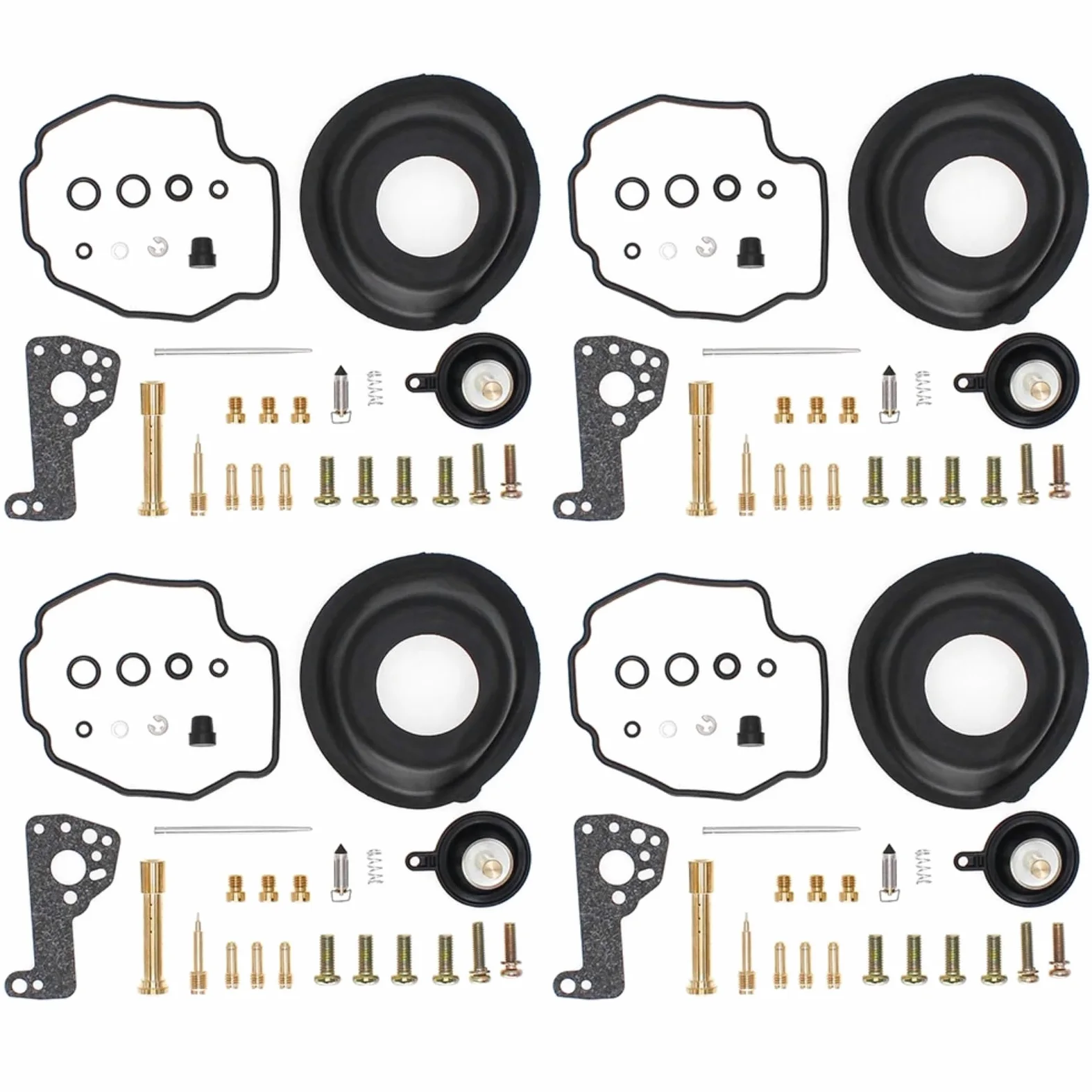 Kits Reparación Carburador Kit De Reconstrucción De Reparación De Carburador De Motocicleta Con Diafragma Compatible Con Yamaha Para VMX1200 XVZ1300 Kit De Reparación De Carburador