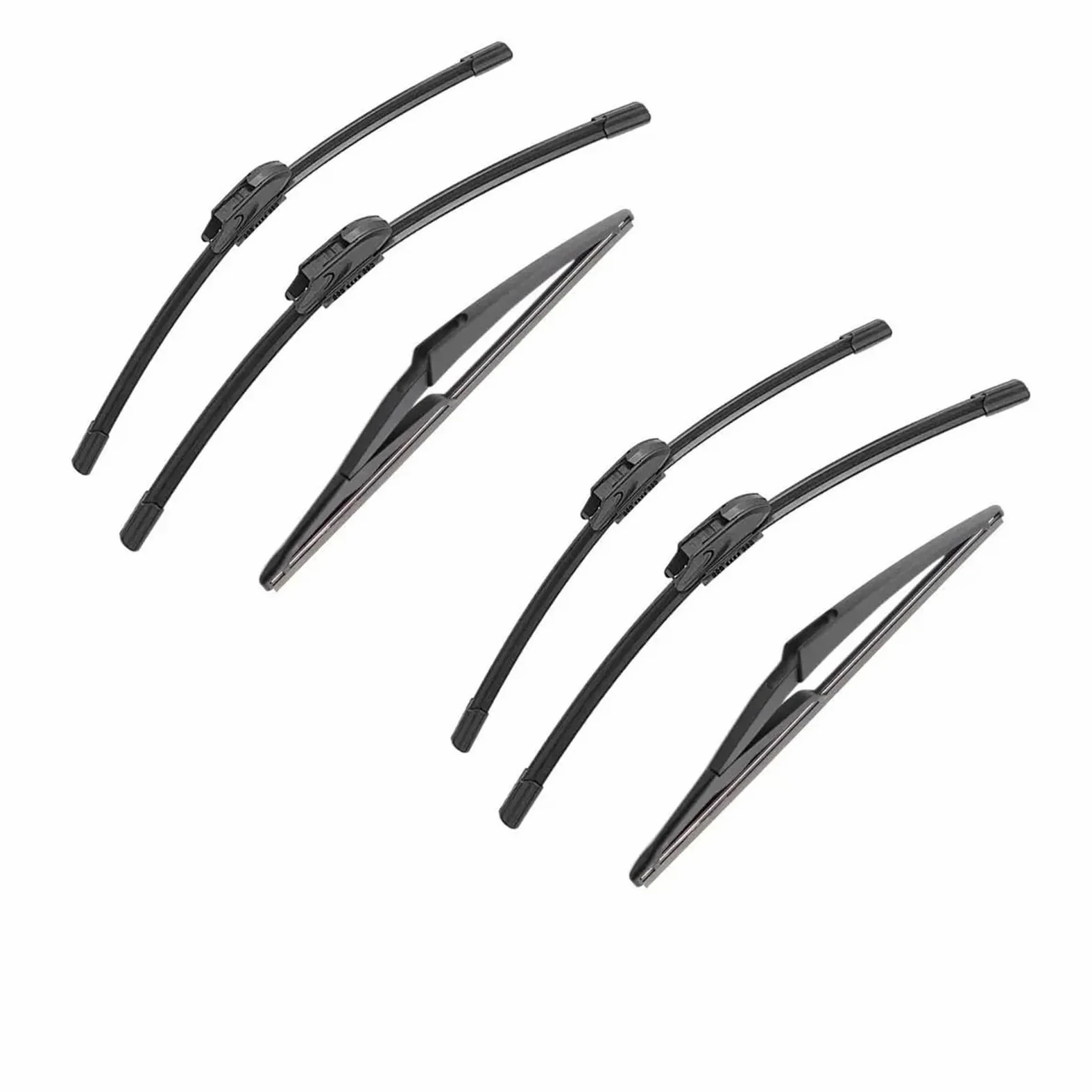 Limpia Parabrisas Juego De 3 Escobillas Limpiaparabrisas Delanteras Y Traseras Para Citroen C2 2003-2009 Brazo Escobilla Limpiaparabrisas(6 PCS)