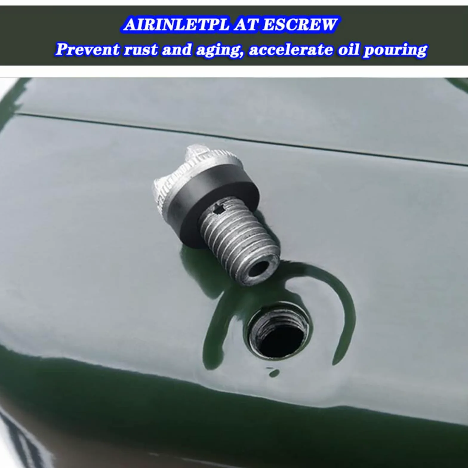 Recipientes para gasolina Bidón de gasolina, Bidón de combustible engrosado herméticamente sellado, Bidón de gasolina diésel de metal de reserva de emergencia, con boquilla flexible y kit de ventila