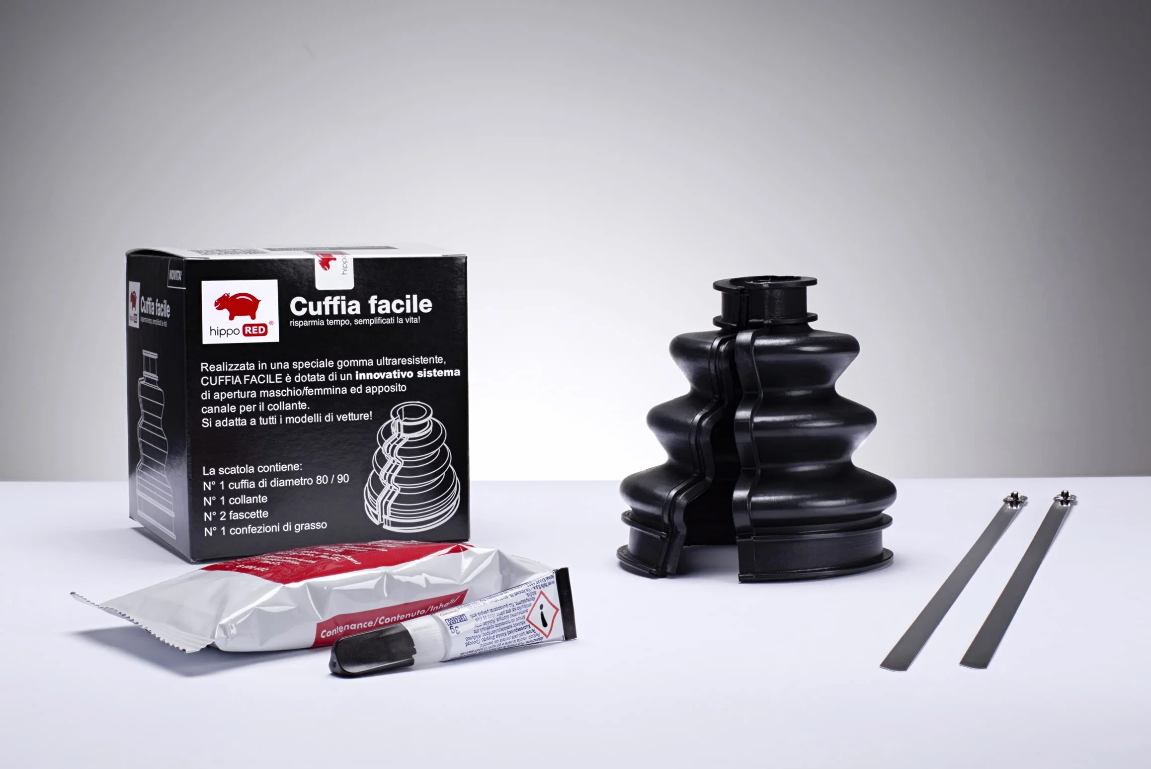 Kit de auriculares fácil 90MM 1pieza para Motocicleta Negro DOT