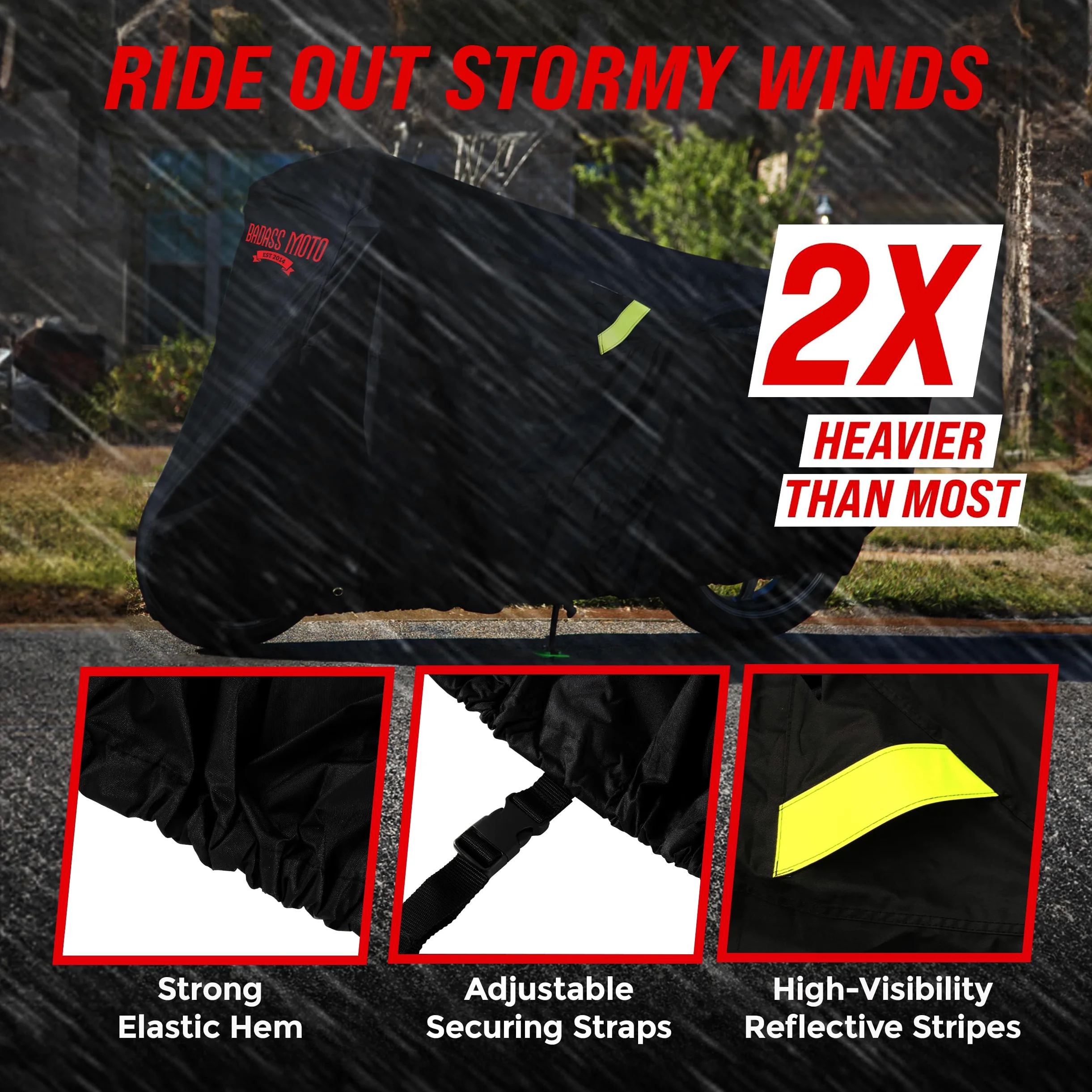 Badass Moto Funda Impermeable para Mini Moto