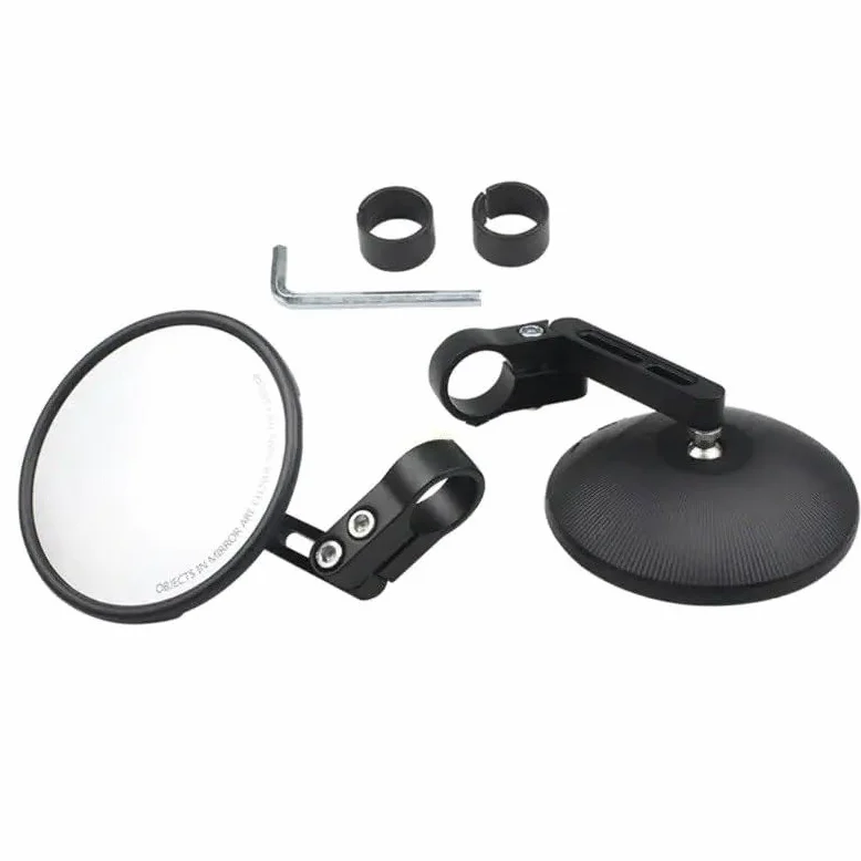 Retrovisor manillar scooter Espejo De Bicicleta Ajustable Con Rotación 360 ​​grados, Resistente Al Impacto, Vista Panorámica Plástico Optimizada Para Ciclismo En Terrenos Difíciles