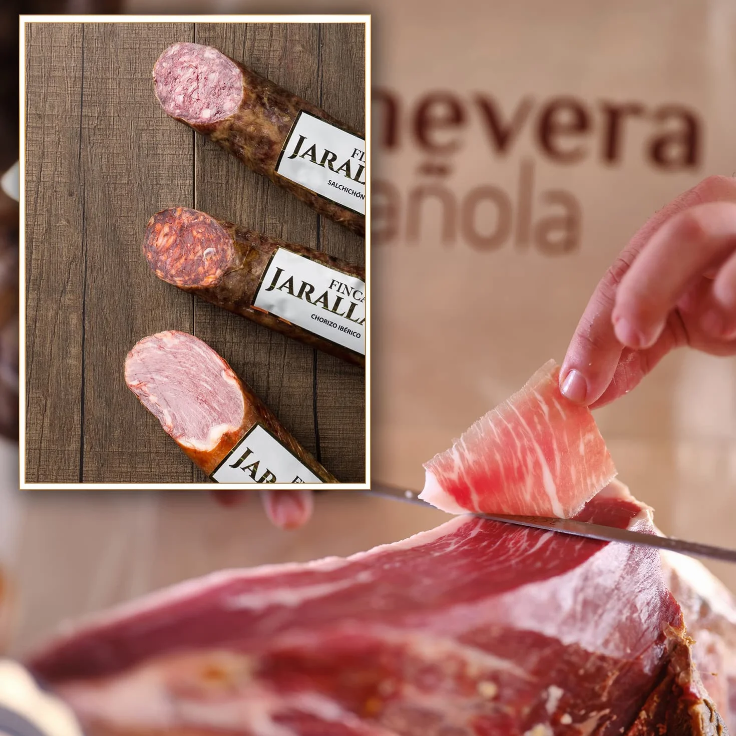 Finca Jarallana Surtido Ibérico Pack Embutidos 5 Platos 100 g Secado Natural