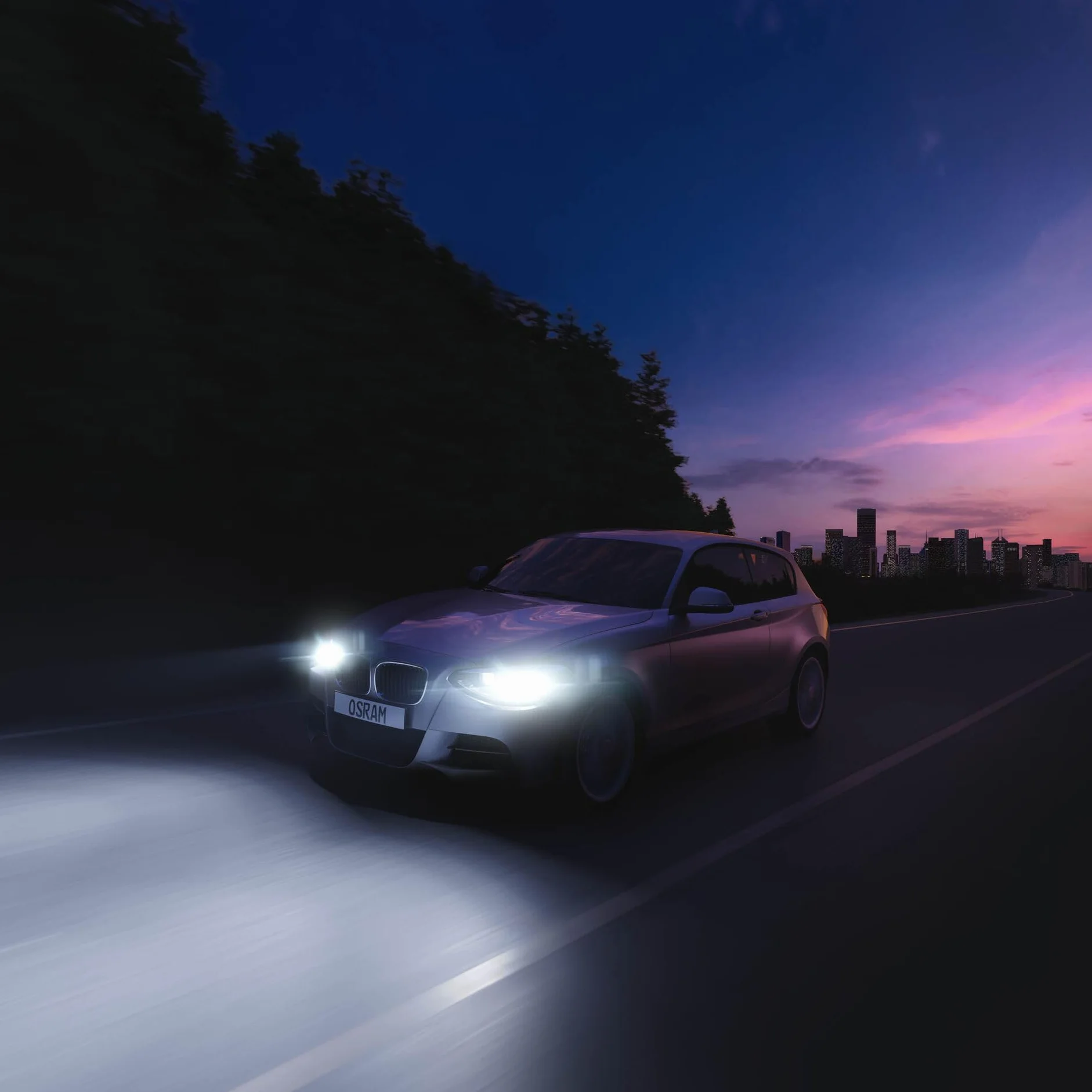OSRAM NIGHT BREAKER 220 H7 Lámpara de faro halógeno 220% más brillo 2 uds