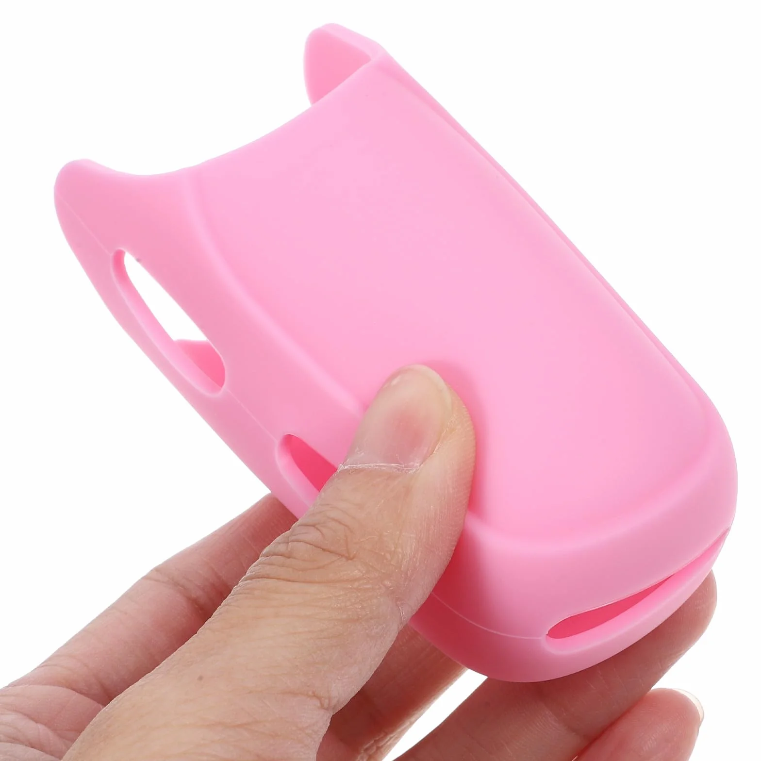 Homoyoyo Funda Protectora Antideslizante de Silicona para Plancha y Rizador de Pelo, Aislamiento Térmico Rosa
