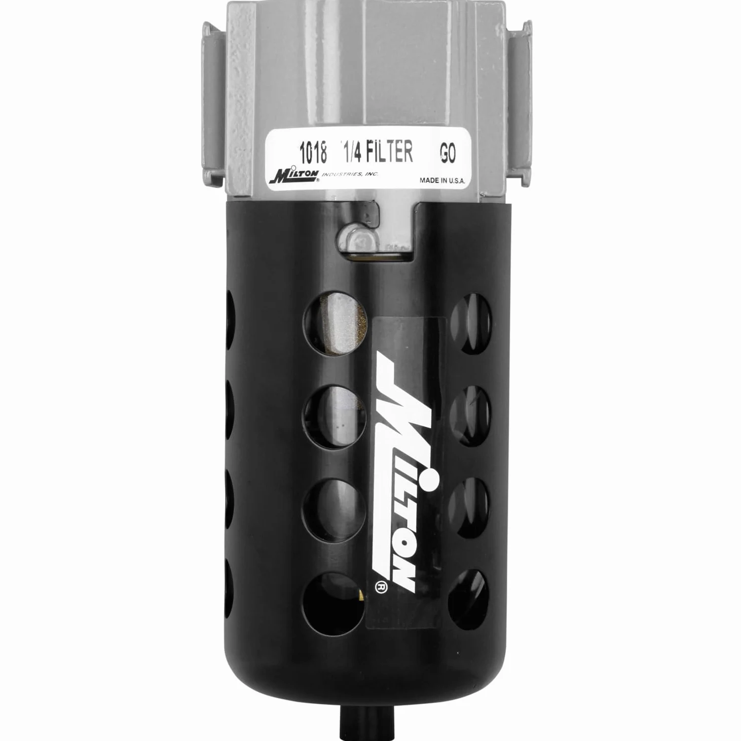 Milton 1018 - Micro Filtro de policarbonato NPT FRL de 1/4 Pulgadas
