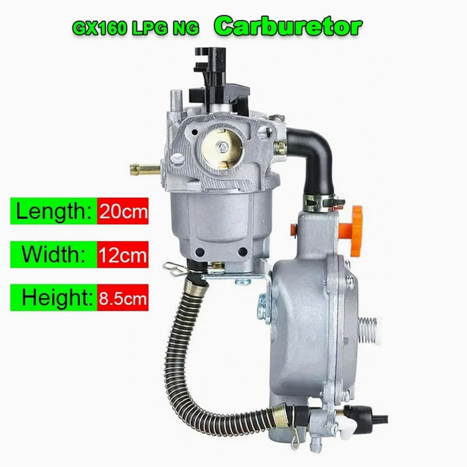 Kit De Conversión De Carburador De Combustible Dual LPG NG Compatible Con Generador Honda GX160 2KW 168F GX200 2.8KW 170F Con Estranguladores Manuales