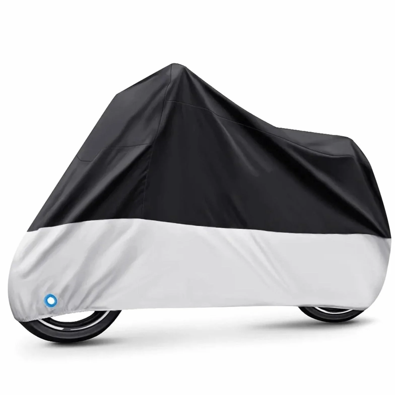 Funda para Moto Protector Cubierta Cubierta protectora de motocicleta con protección solar/nueva cubierta de motocicleta impermeable cubierta de lluvia para motocicleta a prueba de polvo(Silvery,4XL f