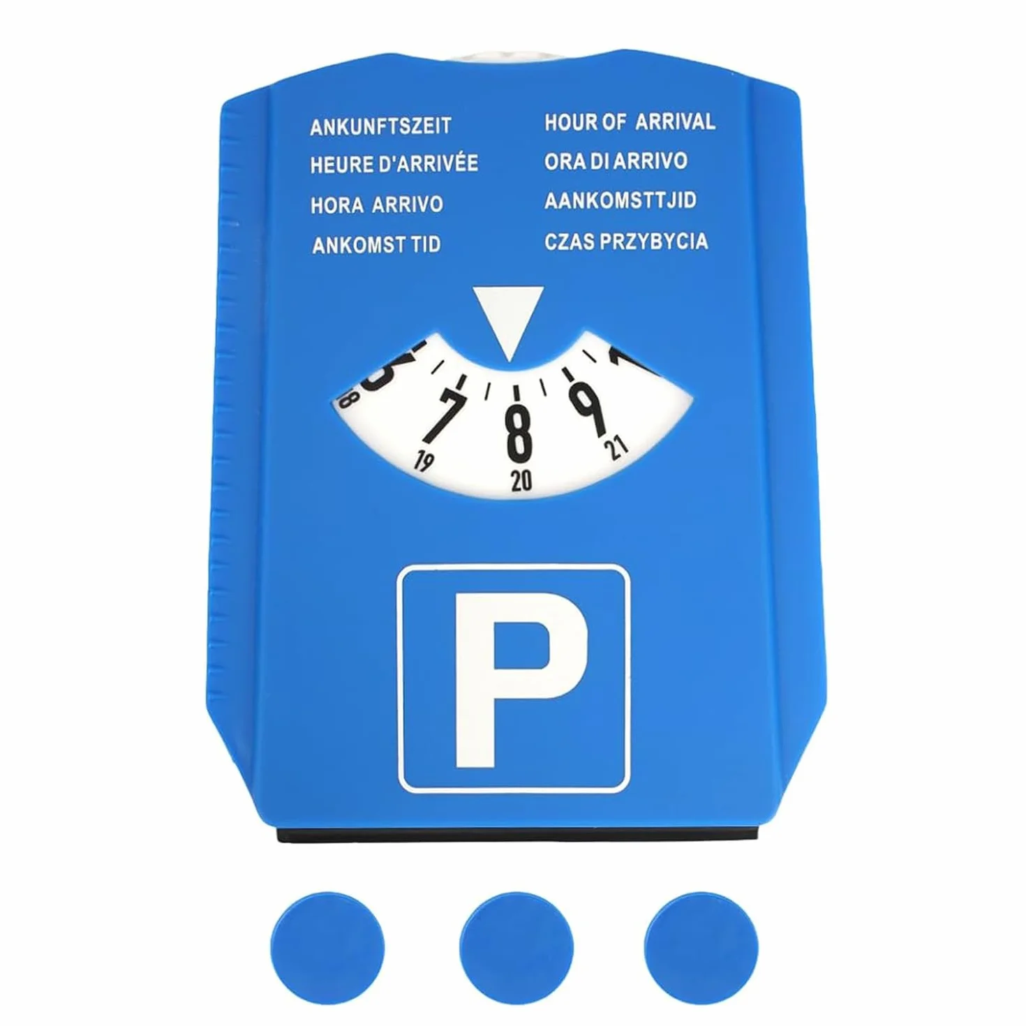 Disco de Estacionamiento con Raspador de Hielo, Parquímetro de Plástico
