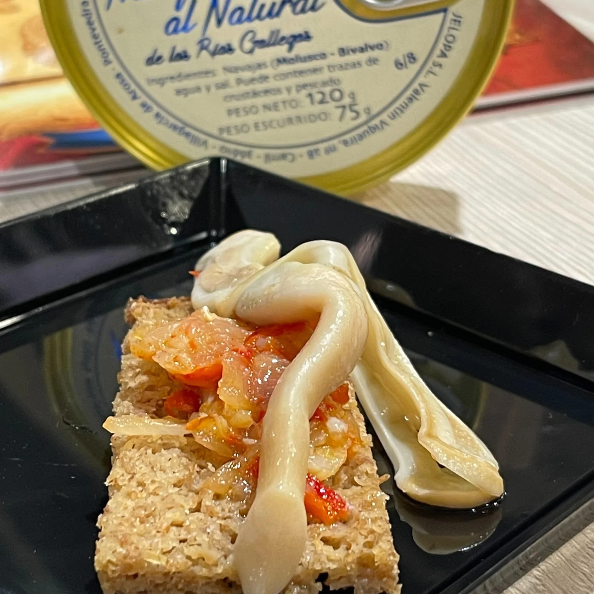 LOS PEPERETES Navajas Finisterre al Natural 120 g Lata Marisco Gallego Gourmet 10-12 Piezas