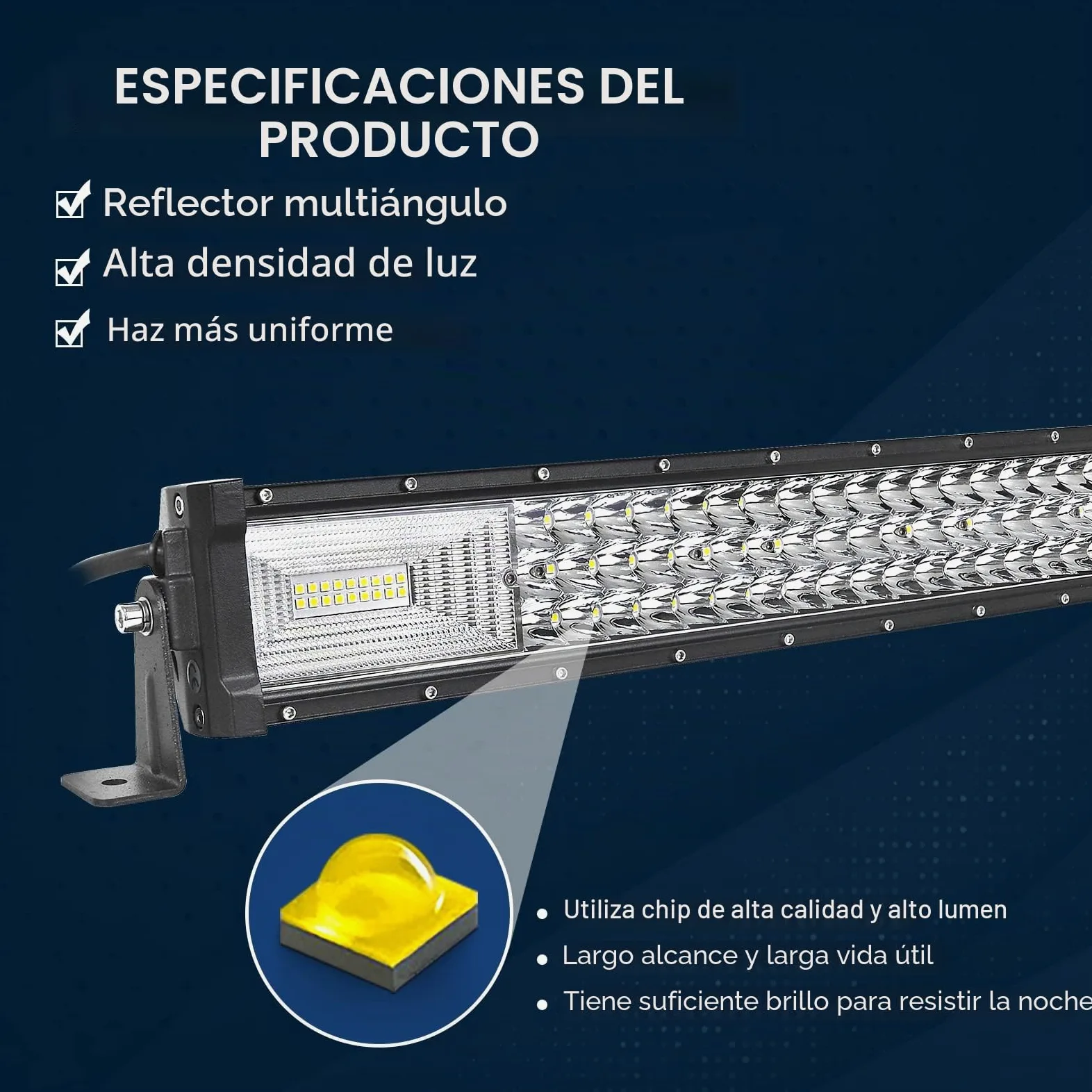 AUXTINGS Barra de luz LED 32 Pulgadas con Soporte magnético, arnés de cableado,3 Fila 405W Foco Combinado de inundación Luces 82 cm lámpara Trabajo para SUV UTV Todoterreno camión Remolque 4x4