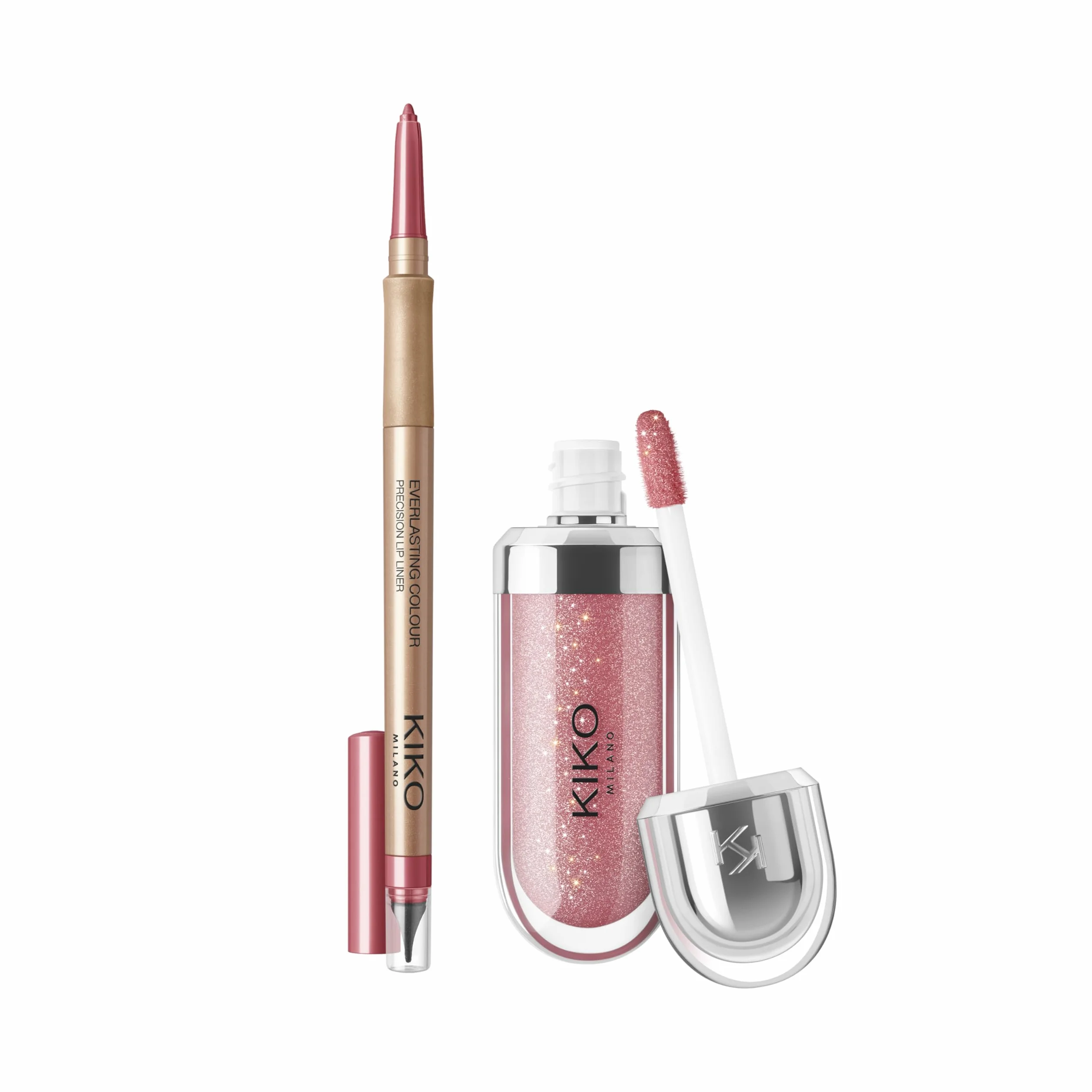 KIKO Milano Lip Combo Set 01, Set De Labios Hidratante Y Lápiz De Labios