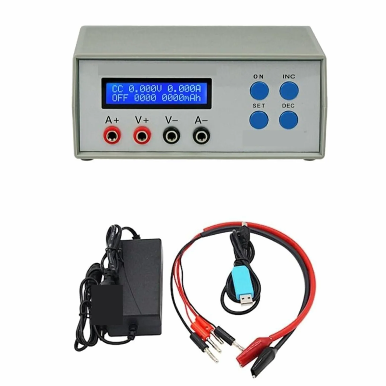 Comprobador de Baterias, EBC-A05 + Capacidad de la batería Rendimiento de potencia Cargador de prueba de carga electrónica for computadora de batería móvil Salida de 5V